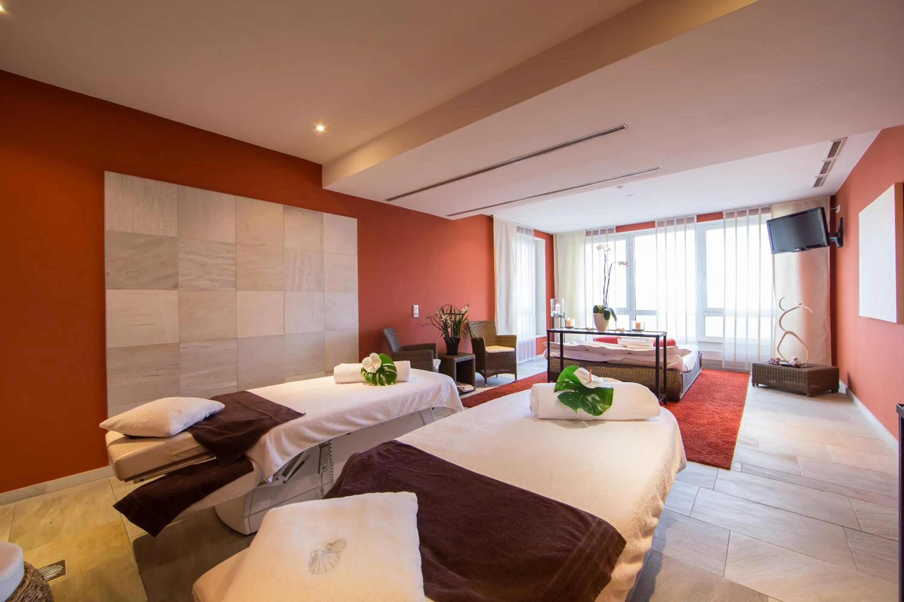 Spa and wellness centre/facilities, Bed in Ferienwohnungen Dünenmeer