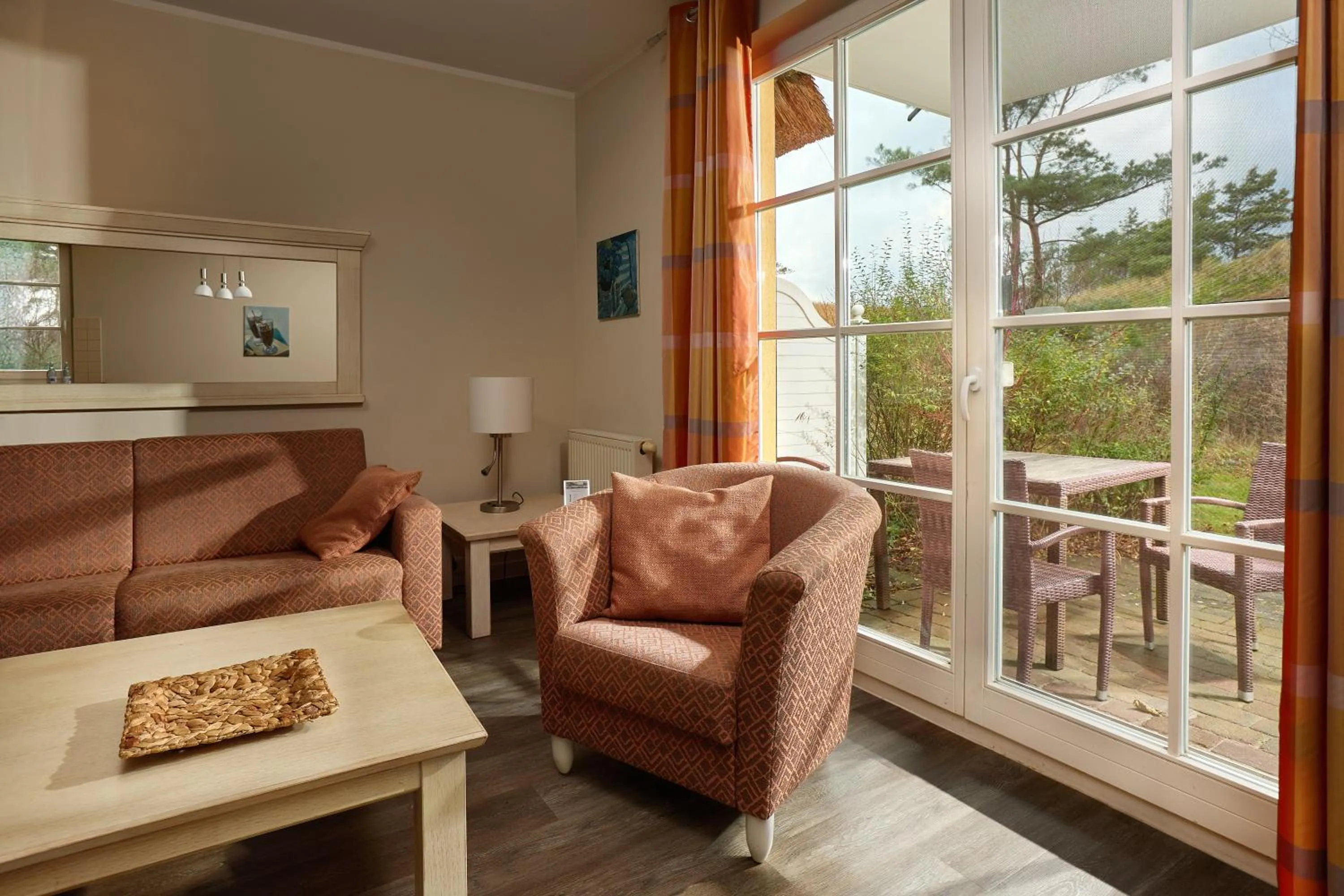 Living room in Ferienwohnungen Dünenmeer