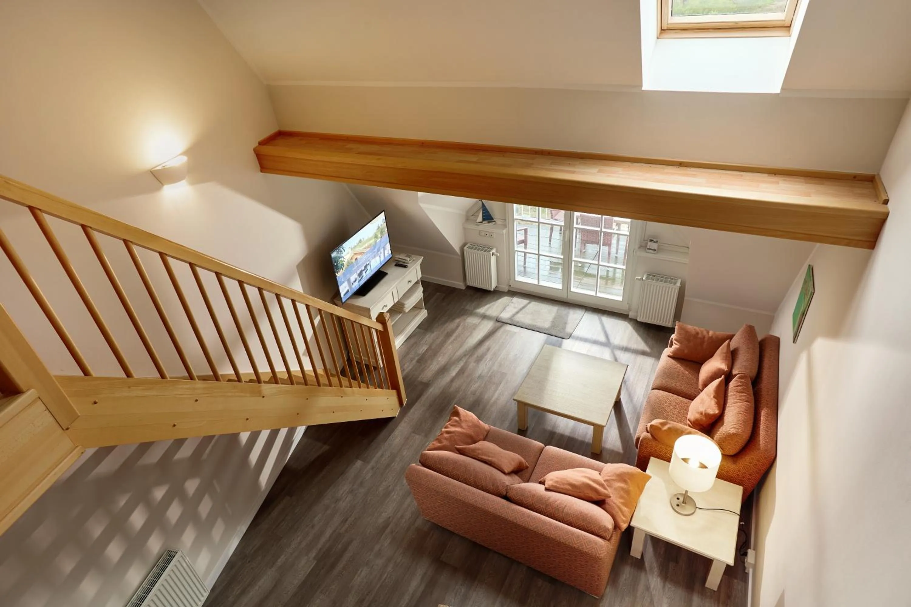 Living room in Ferienwohnungen Dünenmeer