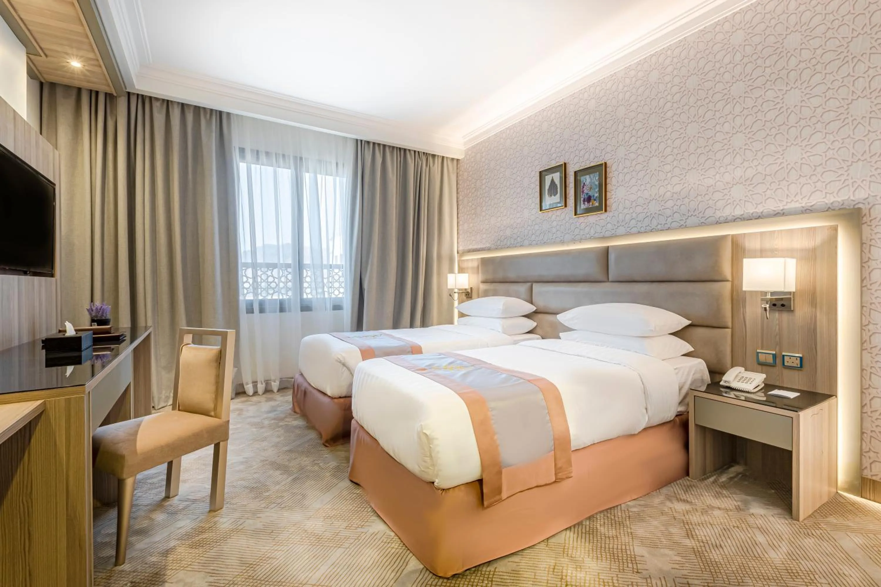 Bed in Faraj Almadina Hotel