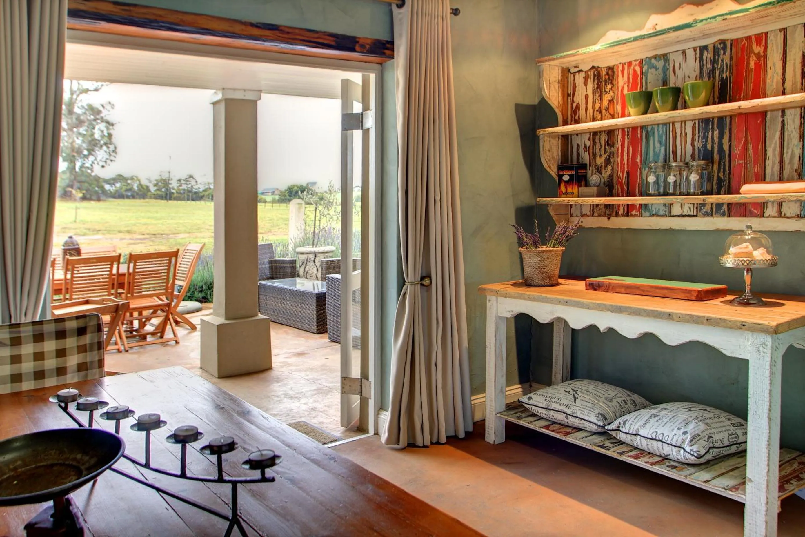 Patio in Libertas Guest Farm