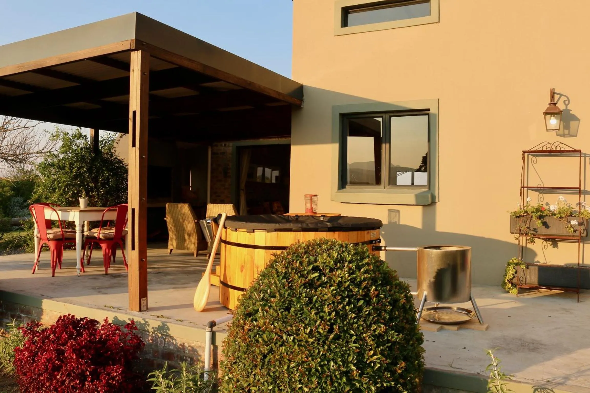 Patio in Libertas Guest Farm