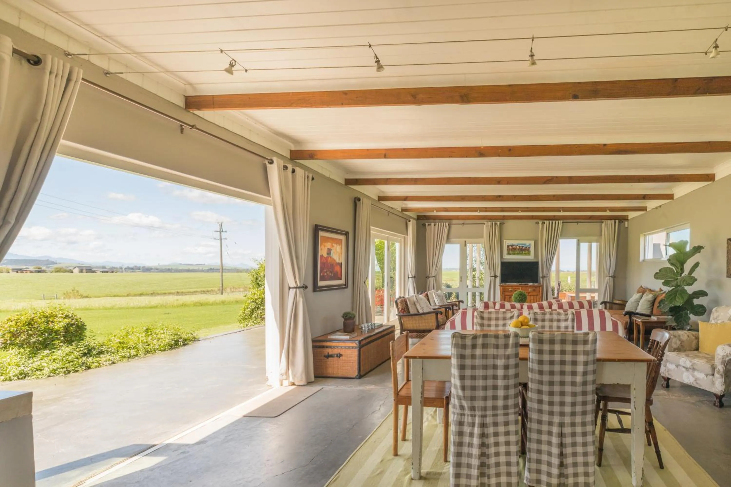 Patio in Libertas Guest Farm