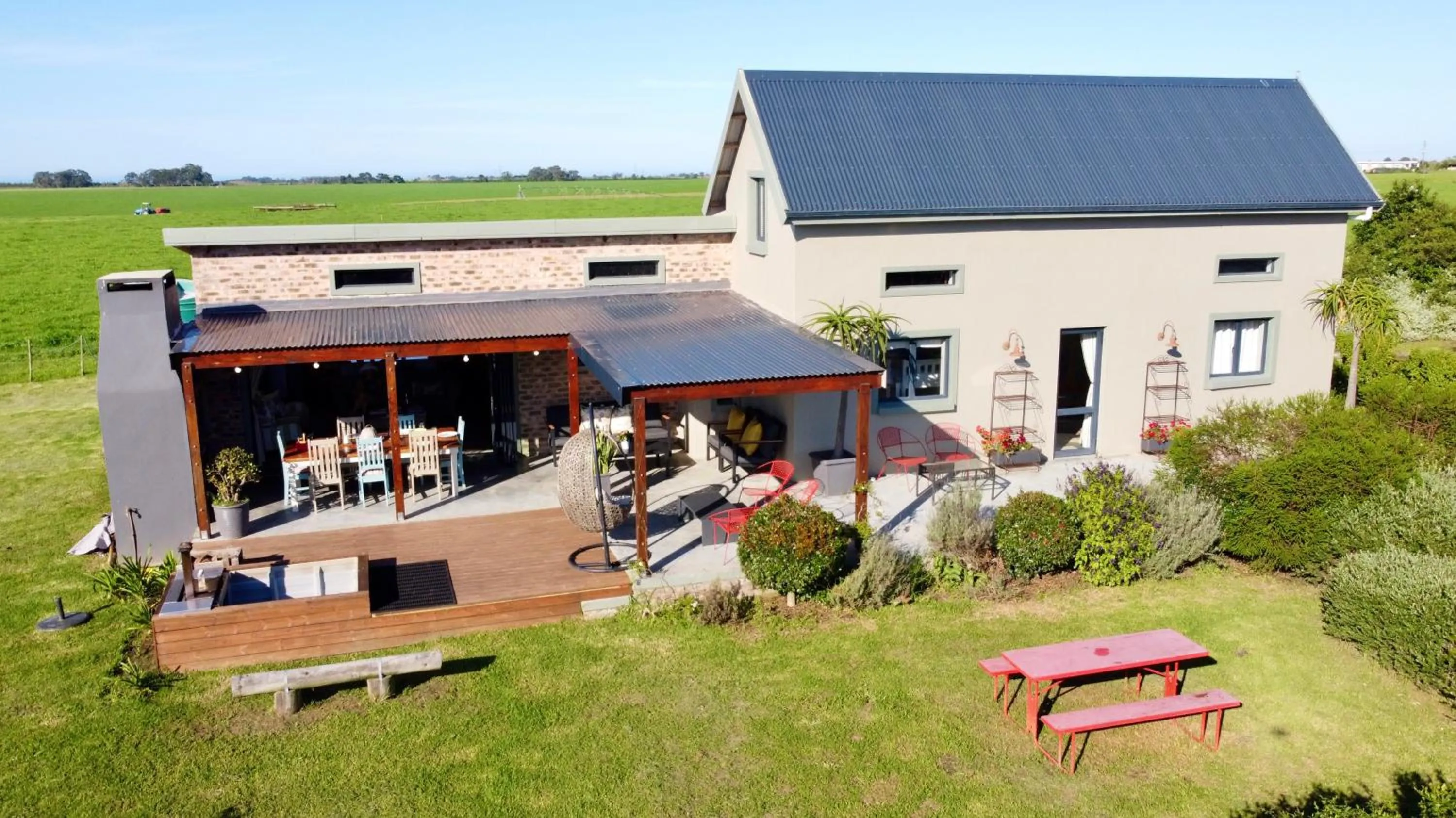 Patio in Libertas Guest Farm