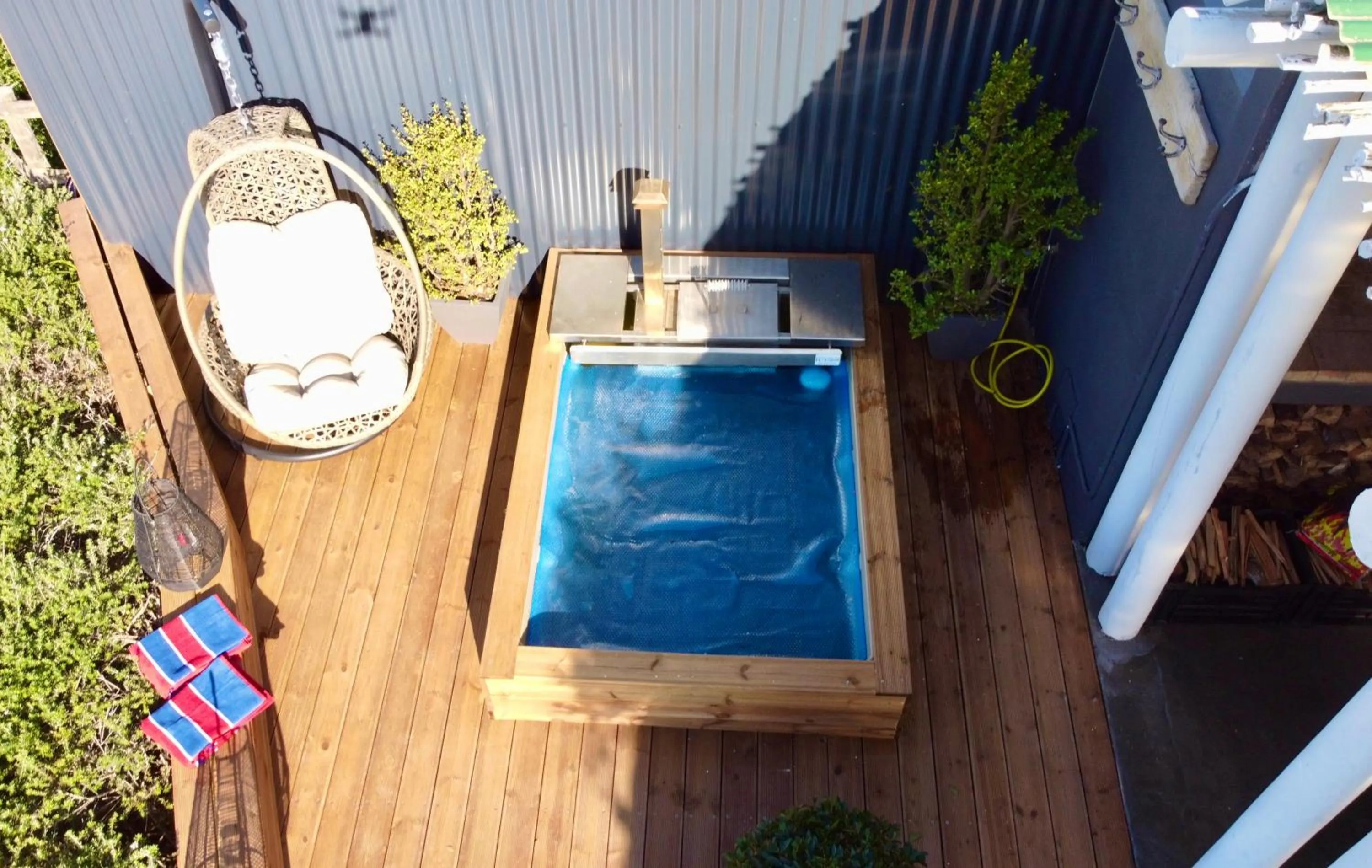 Hot Tub in Libertas Guest Farm