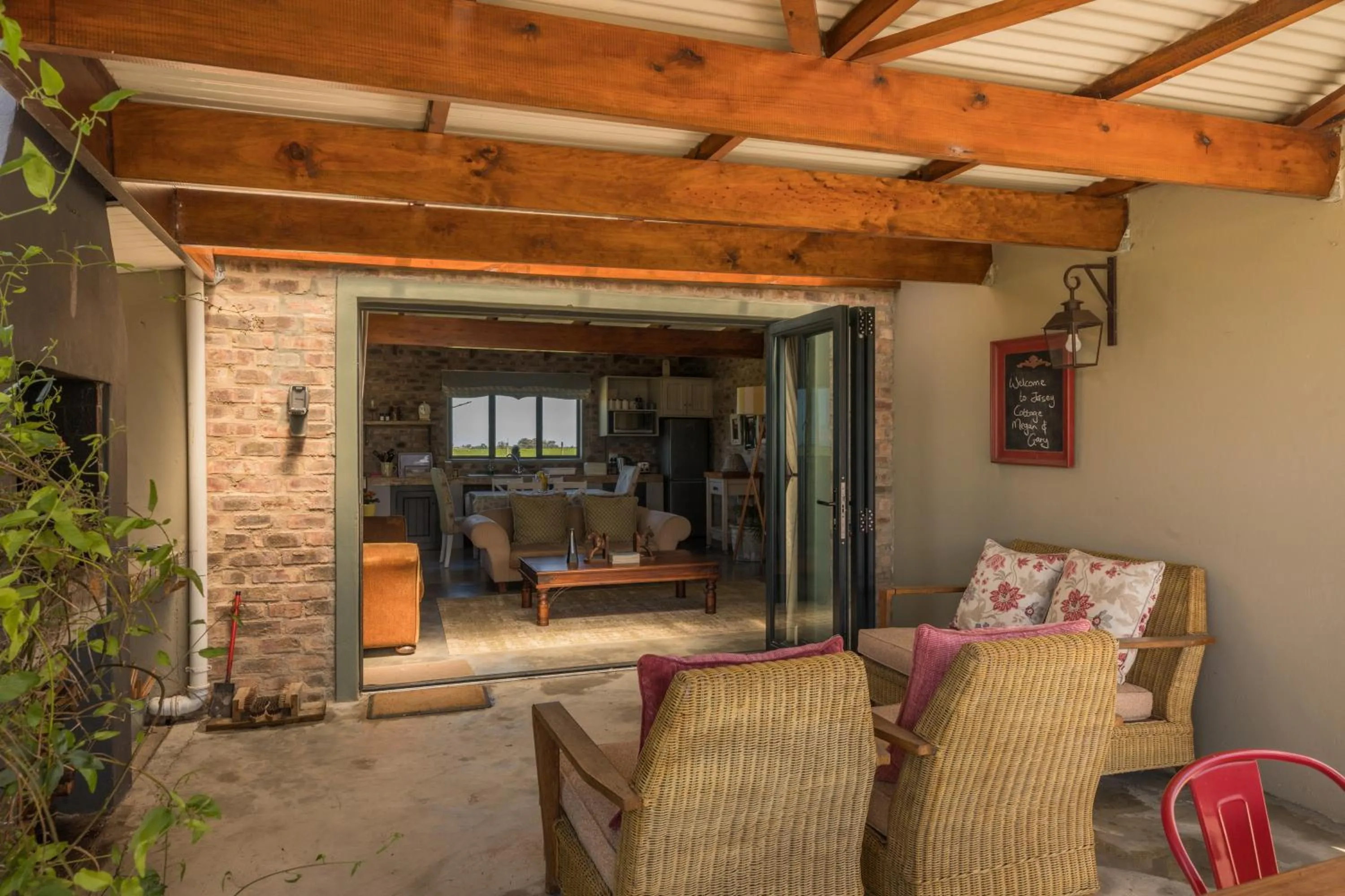 Patio in Libertas Guest Farm