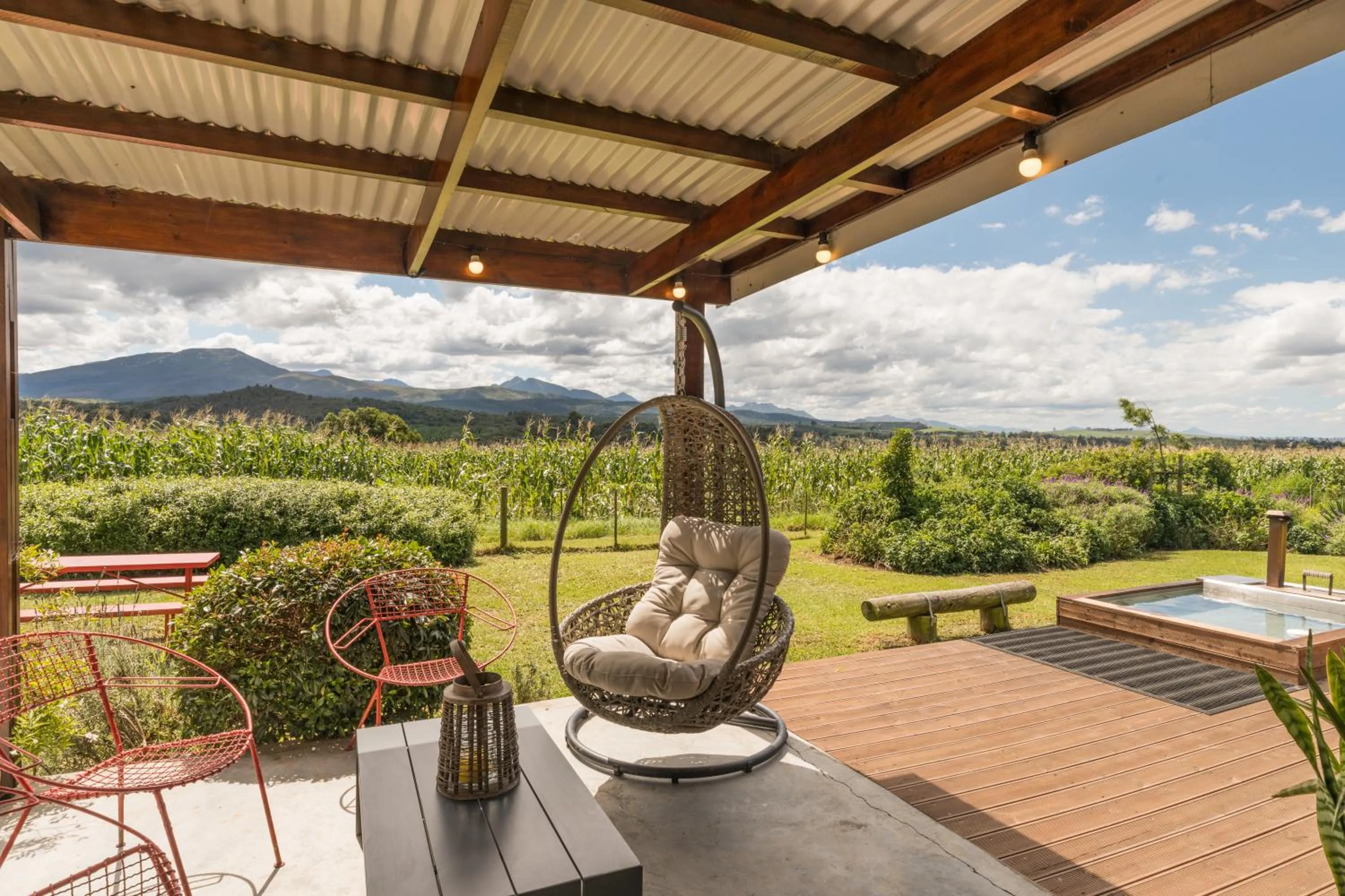 Patio in Libertas Guest Farm