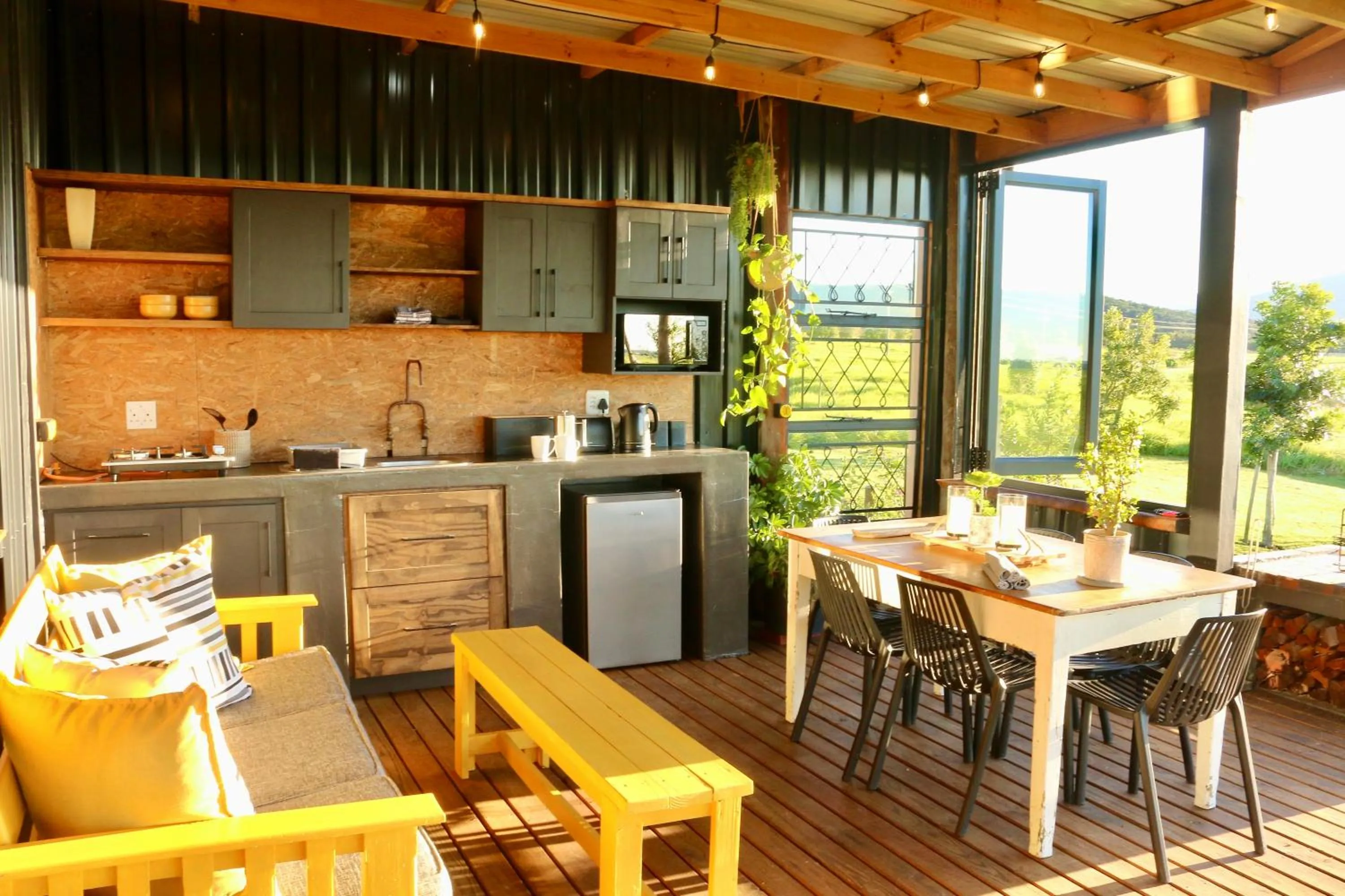 Patio in Libertas Guest Farm