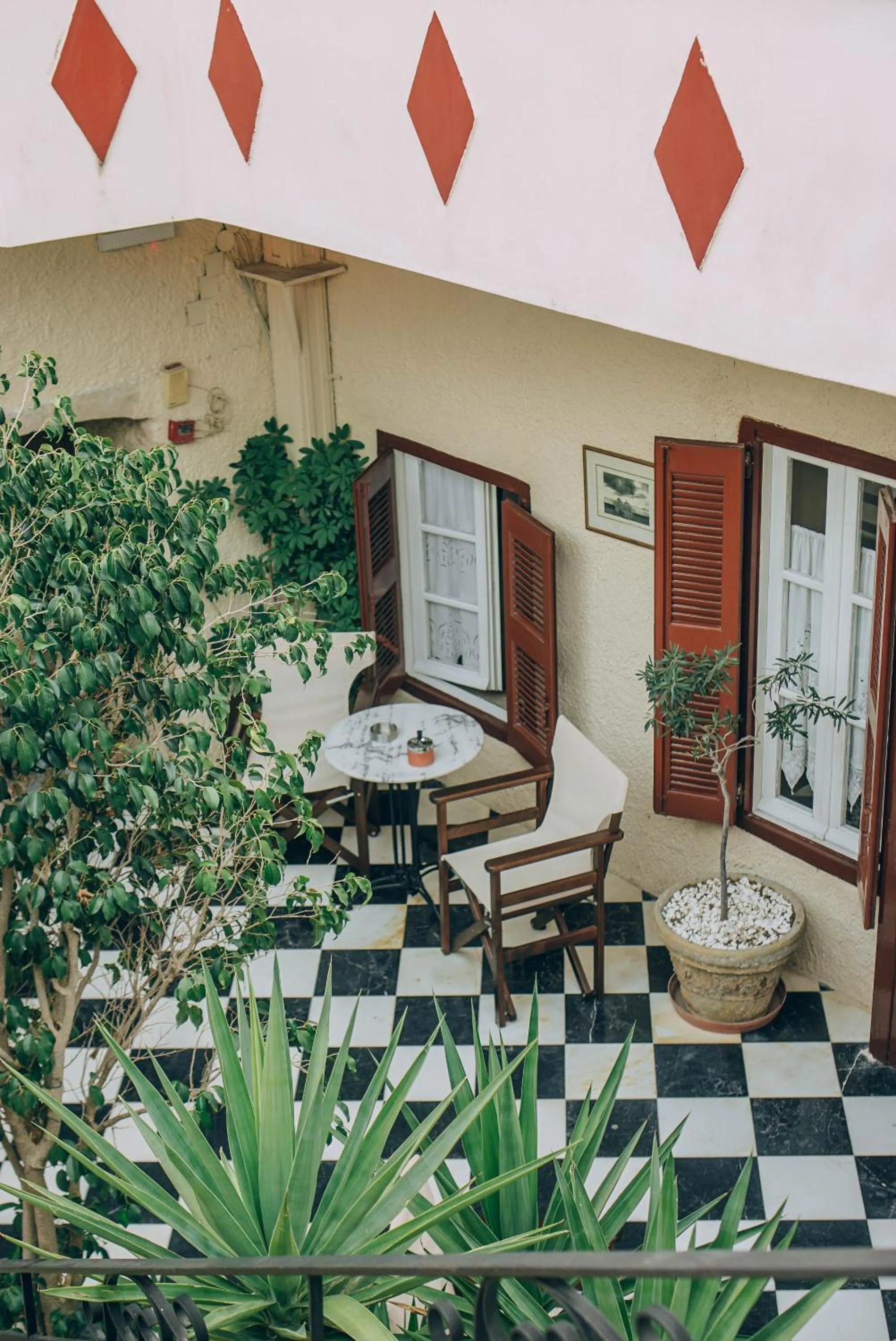 Patio in Aeginitikon Arhontikon Stylish Boutique Hotel