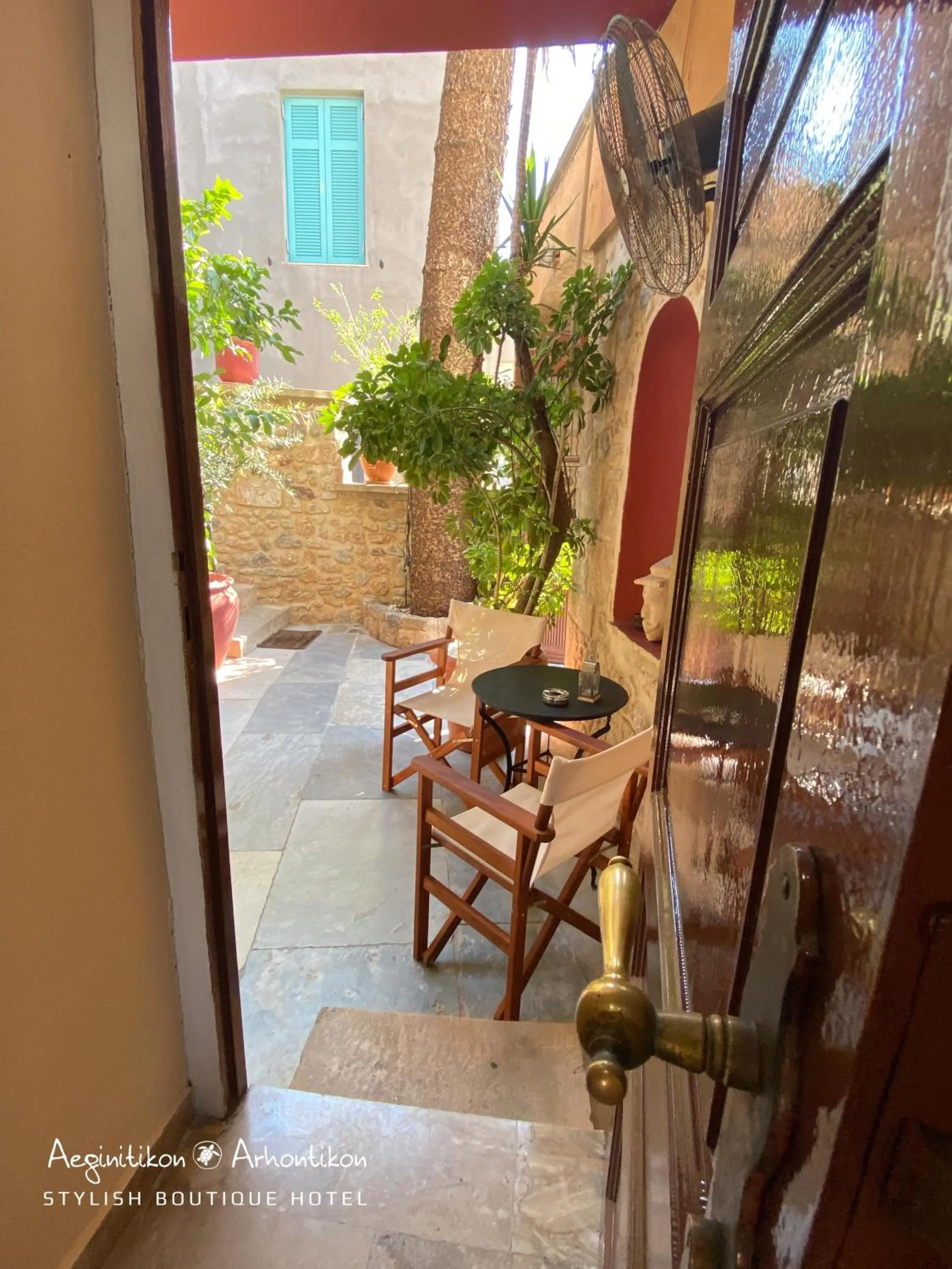 Patio in Aeginitikon Arhontikon Stylish Boutique Hotel