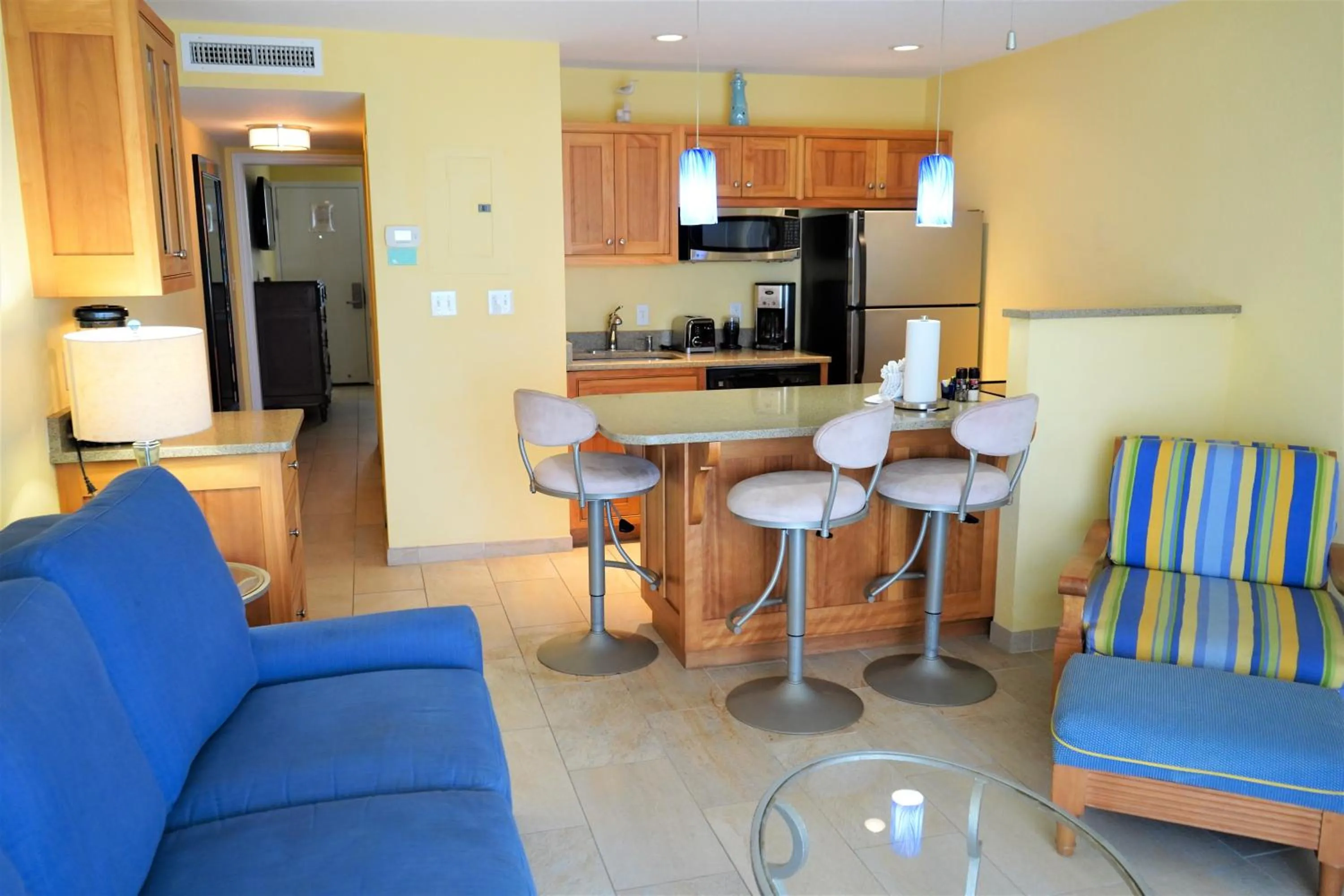Kitchen or kitchenette in Glunz Ocean Beach Hotel and Resort