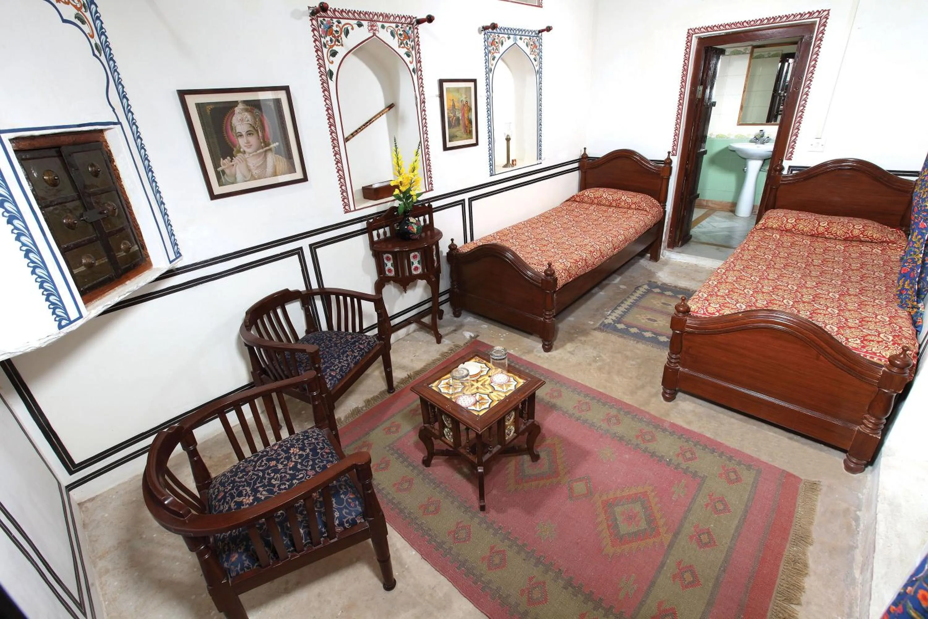 Photo of the whole room, Bed in Hotel Mandawa Haveli