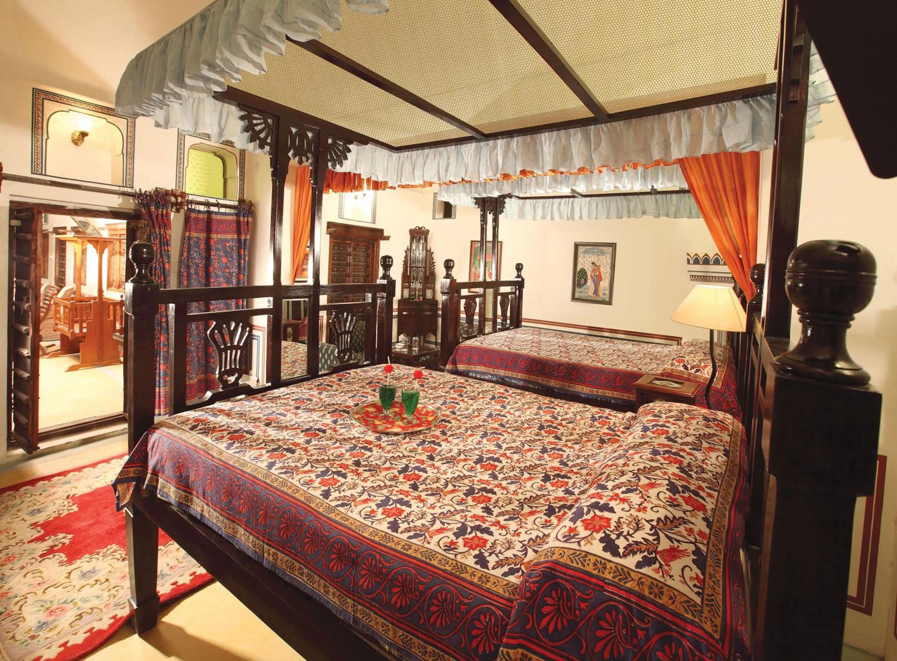 Photo of the whole room, Bed in Hotel Mandawa Haveli