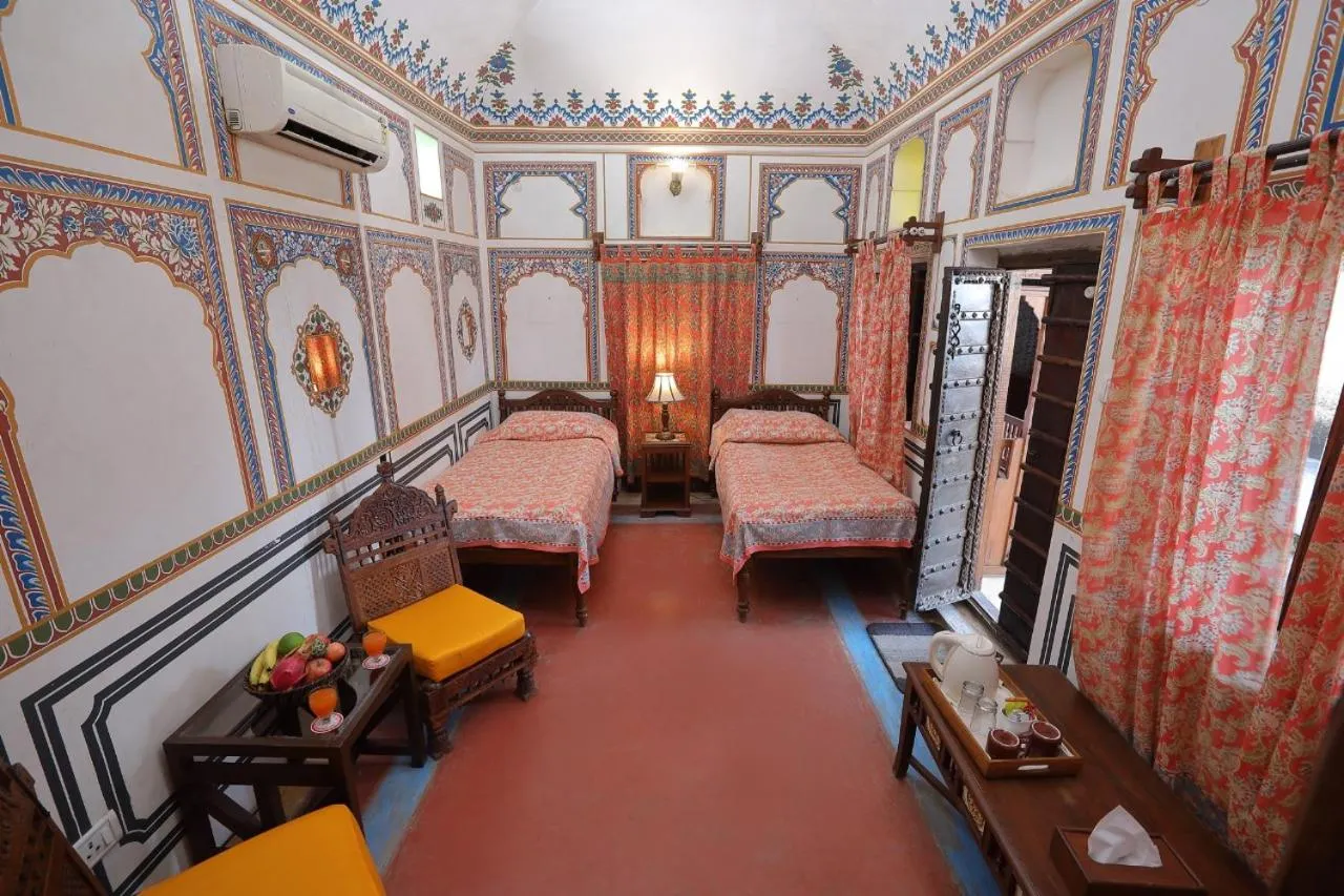 Photo of the whole room, Bed in Hotel Mandawa Haveli
