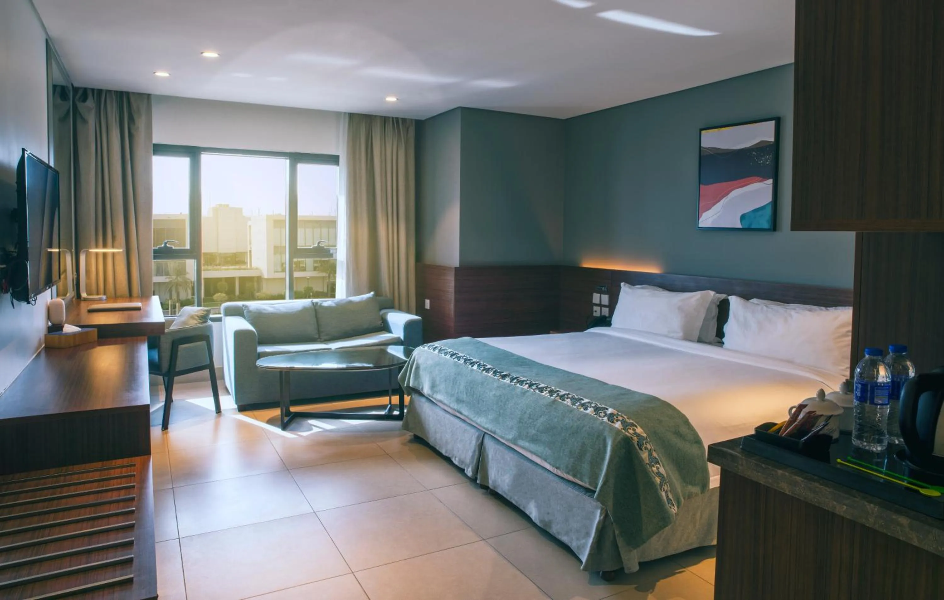 Bed in Boulevard Oman Hotel