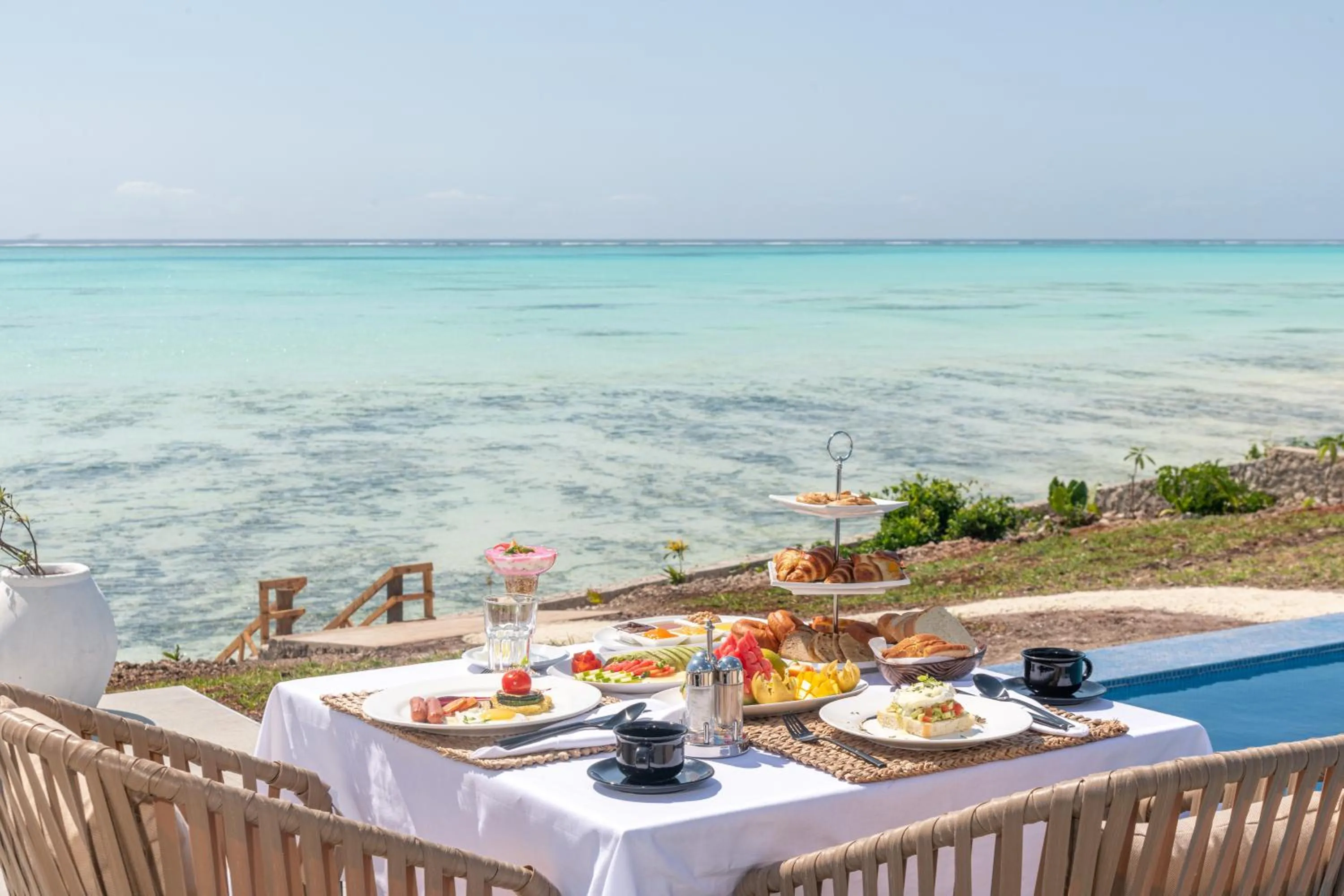 Seating area in Villa Bluu
