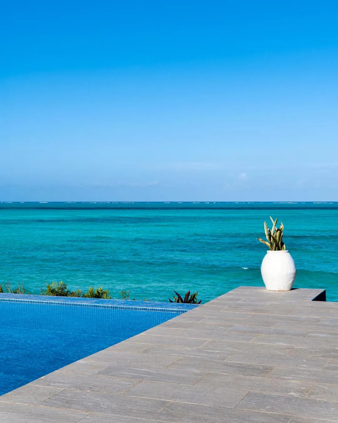 Swimming pool in Villa Bluu