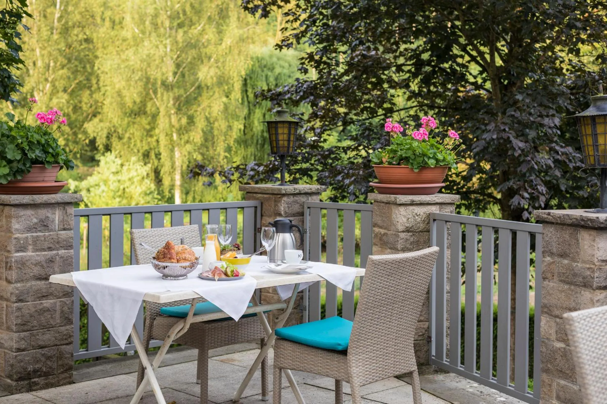 Balcony/Terrace in Die Krone am Fluss - Landhotel Sindringen