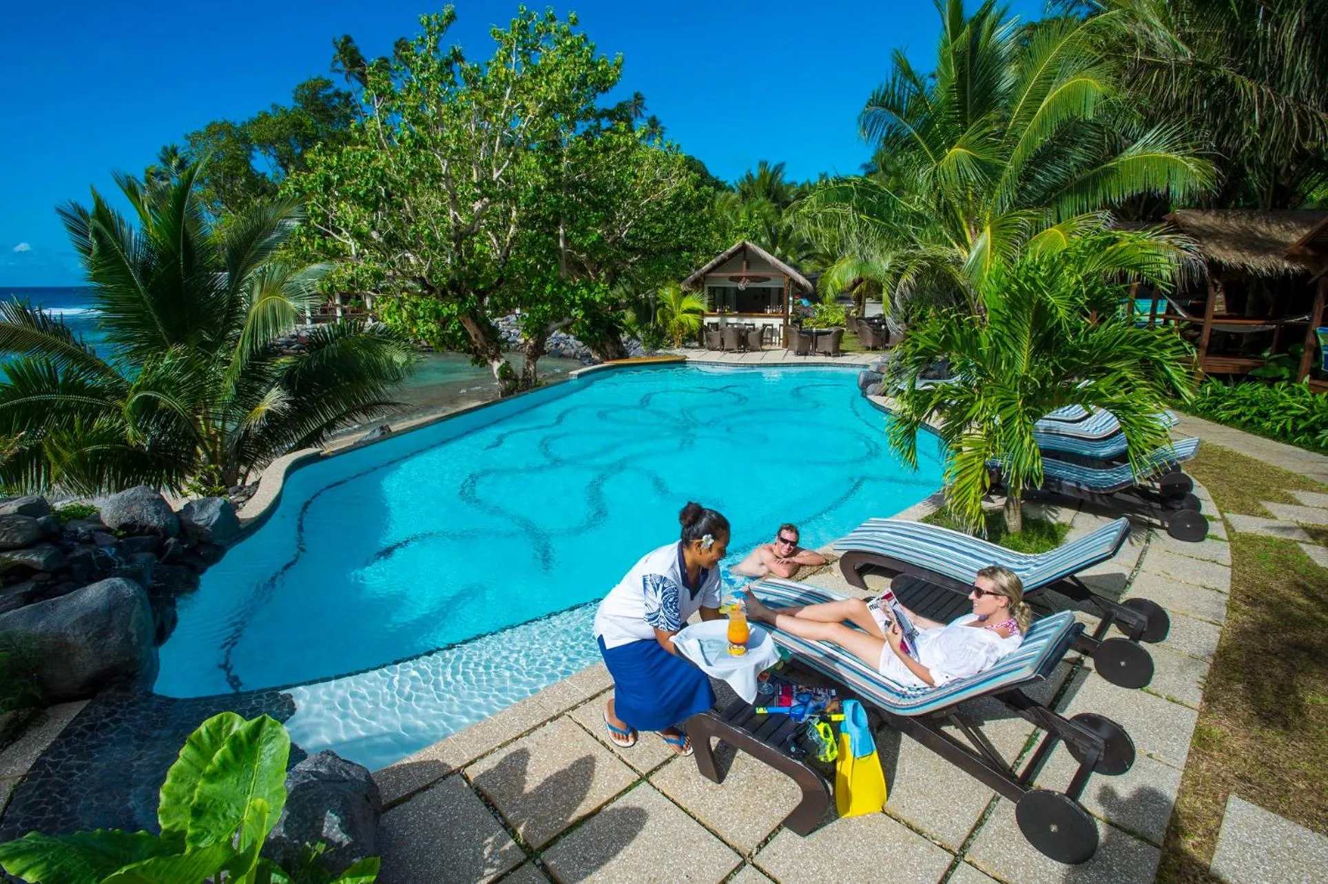 People in Seabreeze Resort Samoa – Exclusively for Adults