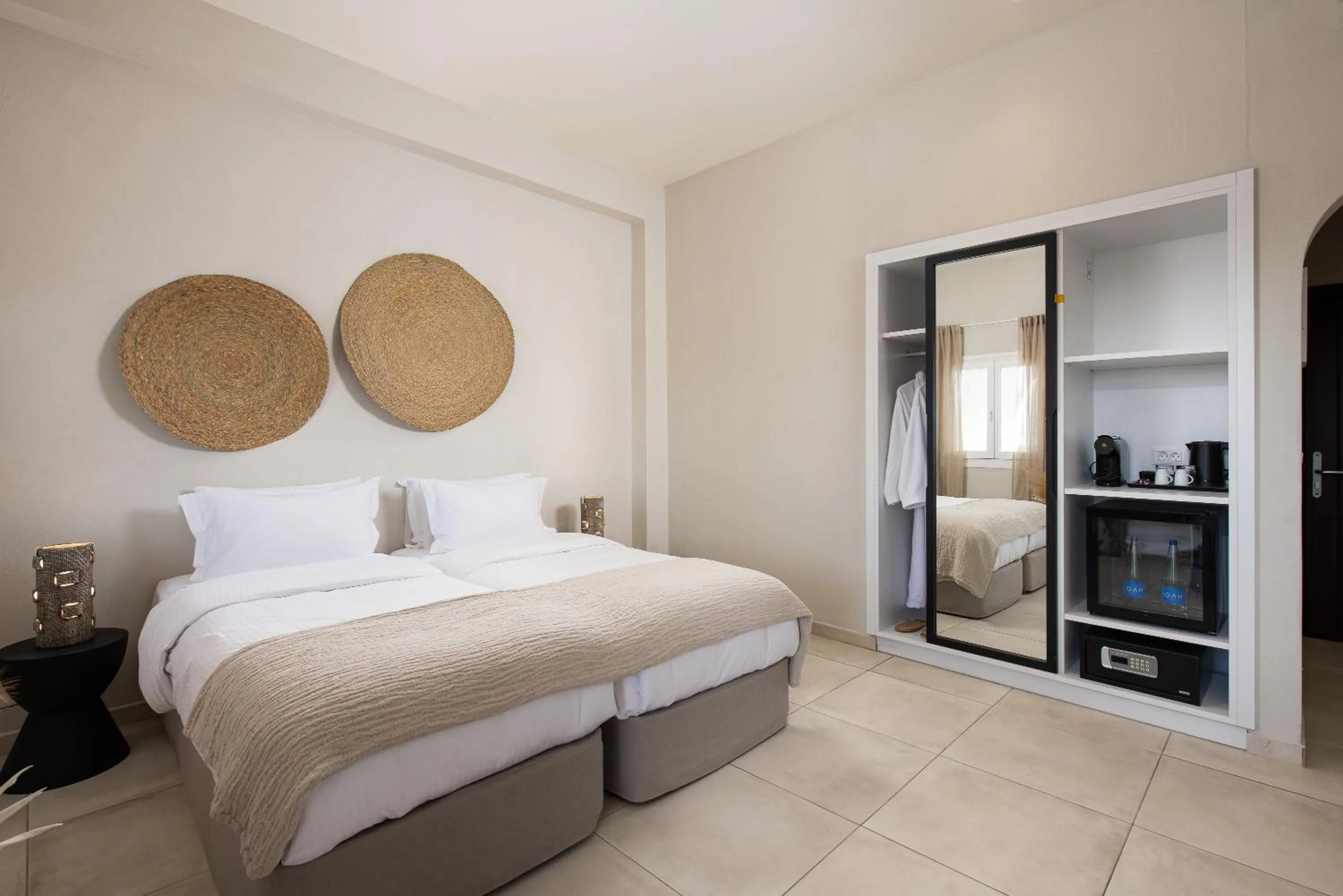 Bed in The Noverian Bios Santorini