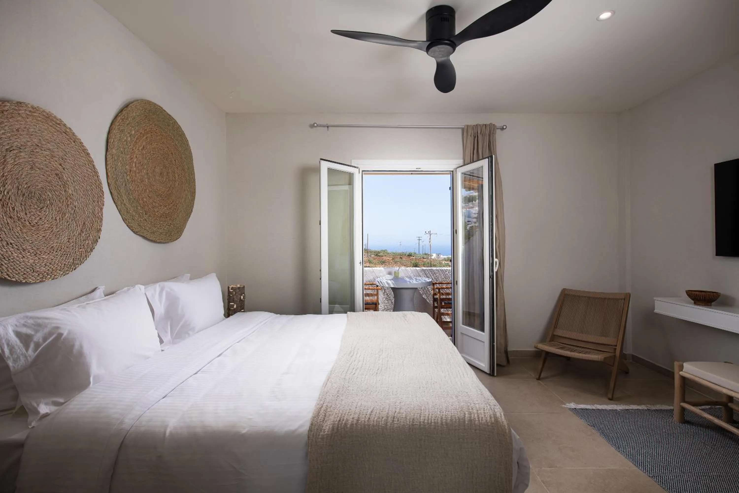 Bed in The Noverian Bios Santorini