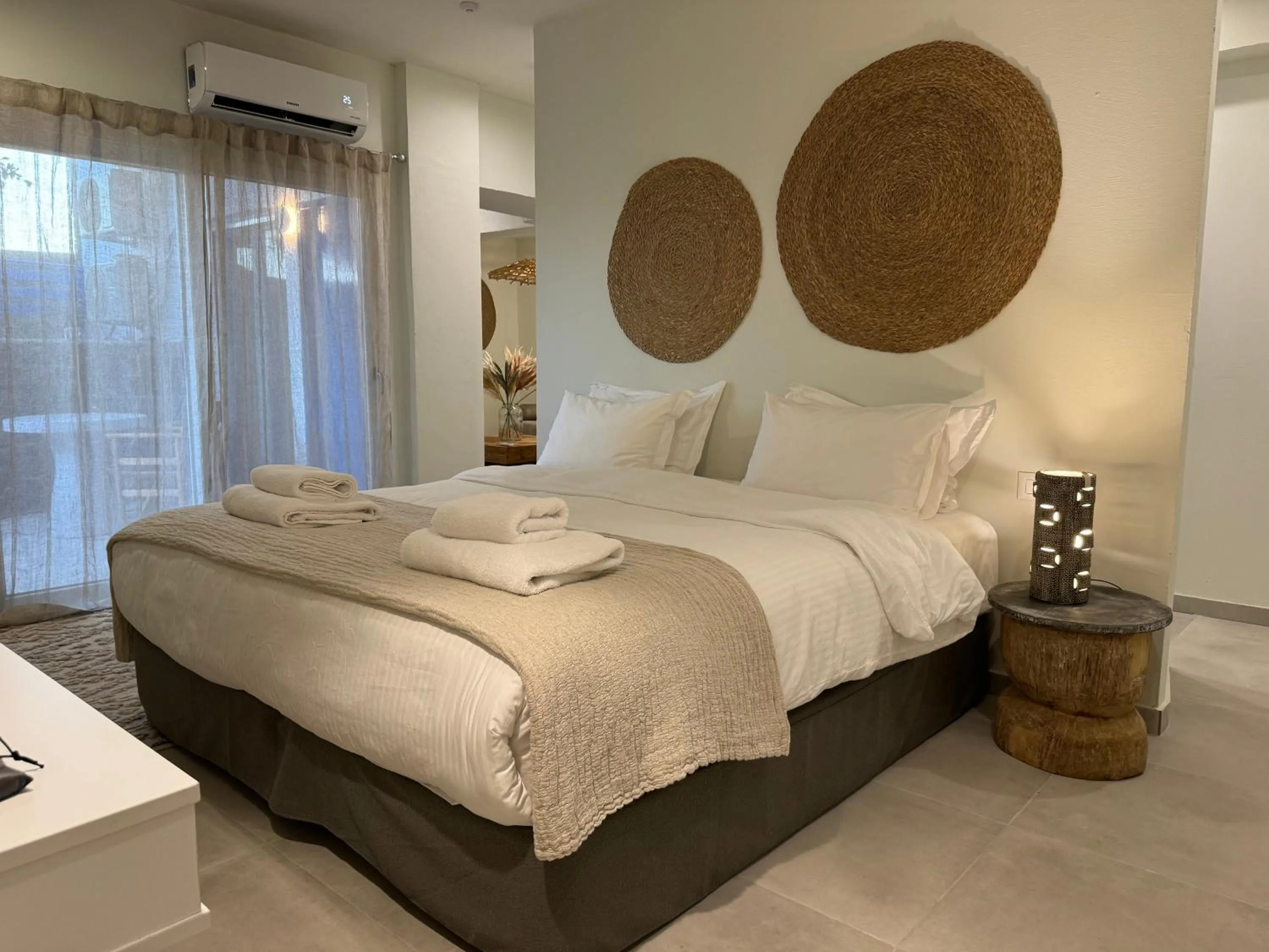 Bed in The Noverian Bios Santorini