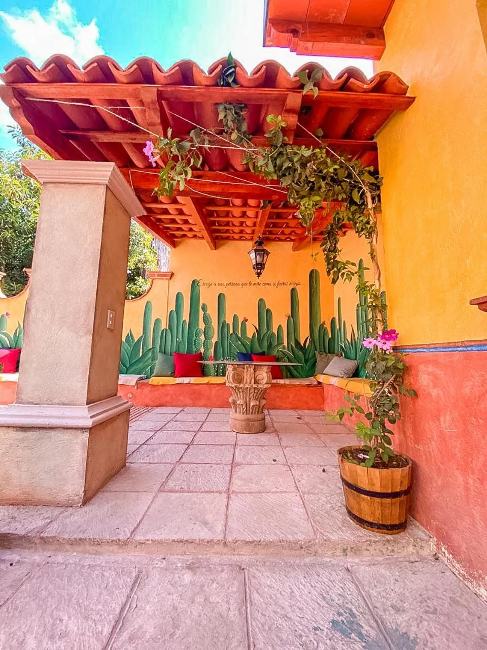 Patio in Hotel Boutique Santo Cuervo