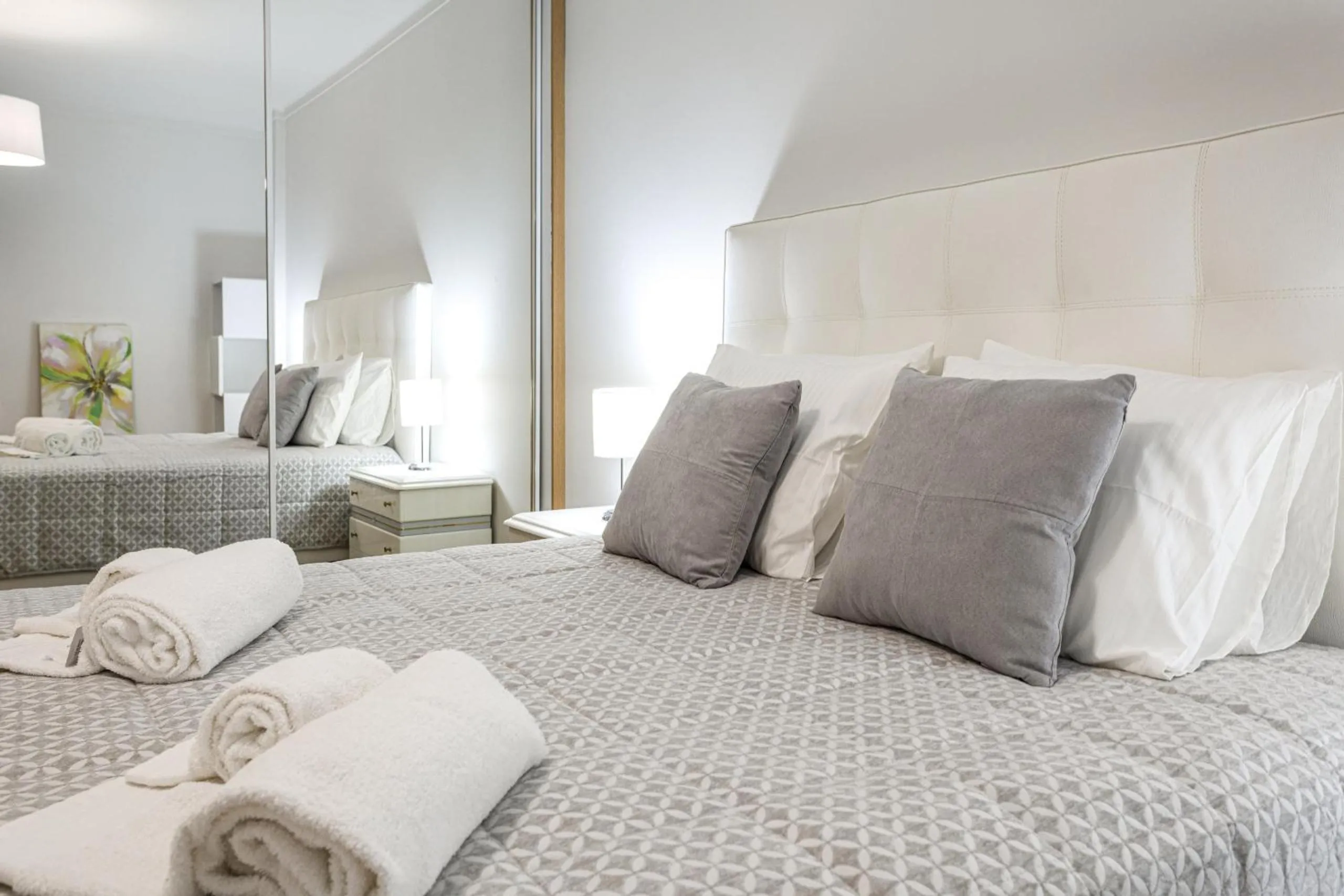 Bed in Miral 2 - Beach front apartment with pool