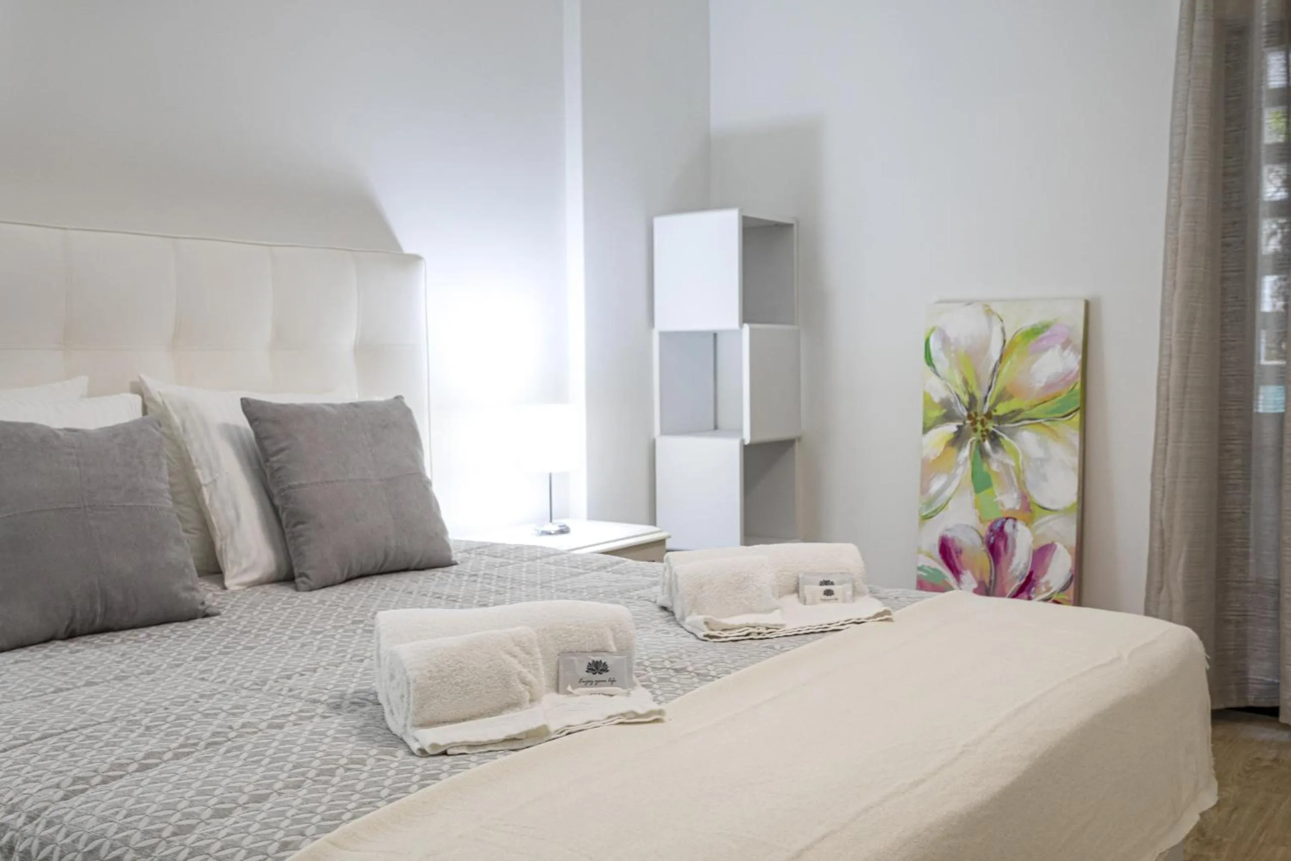 Bed in Miral 2 - Beach front apartment with pool