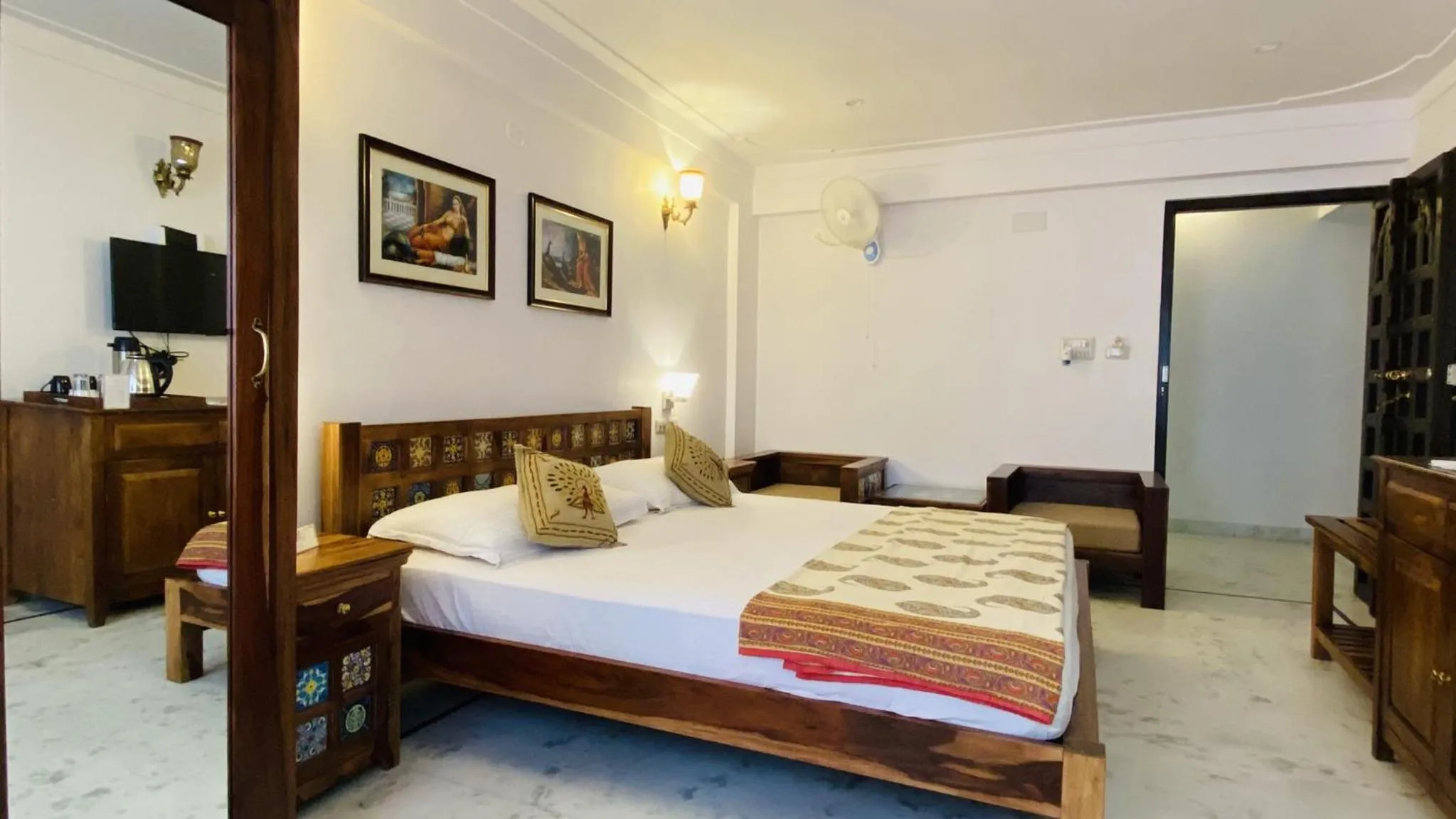 Bedroom, Bed in Kotra Haveli A Boutique Hotel by Lake Pichola