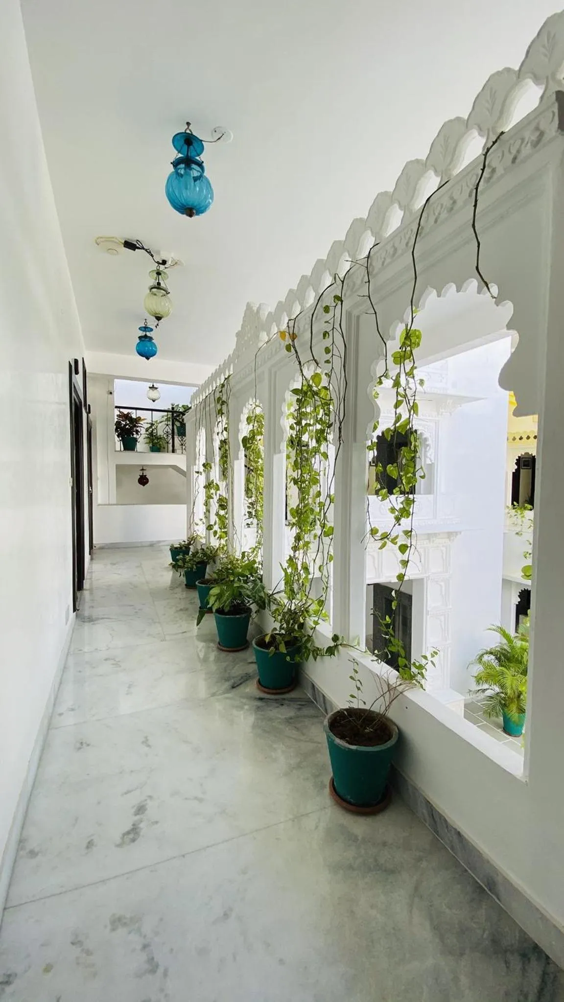 Inner courtyard view in Kotra Haveli A Boutique Hotel by Lake Pichola