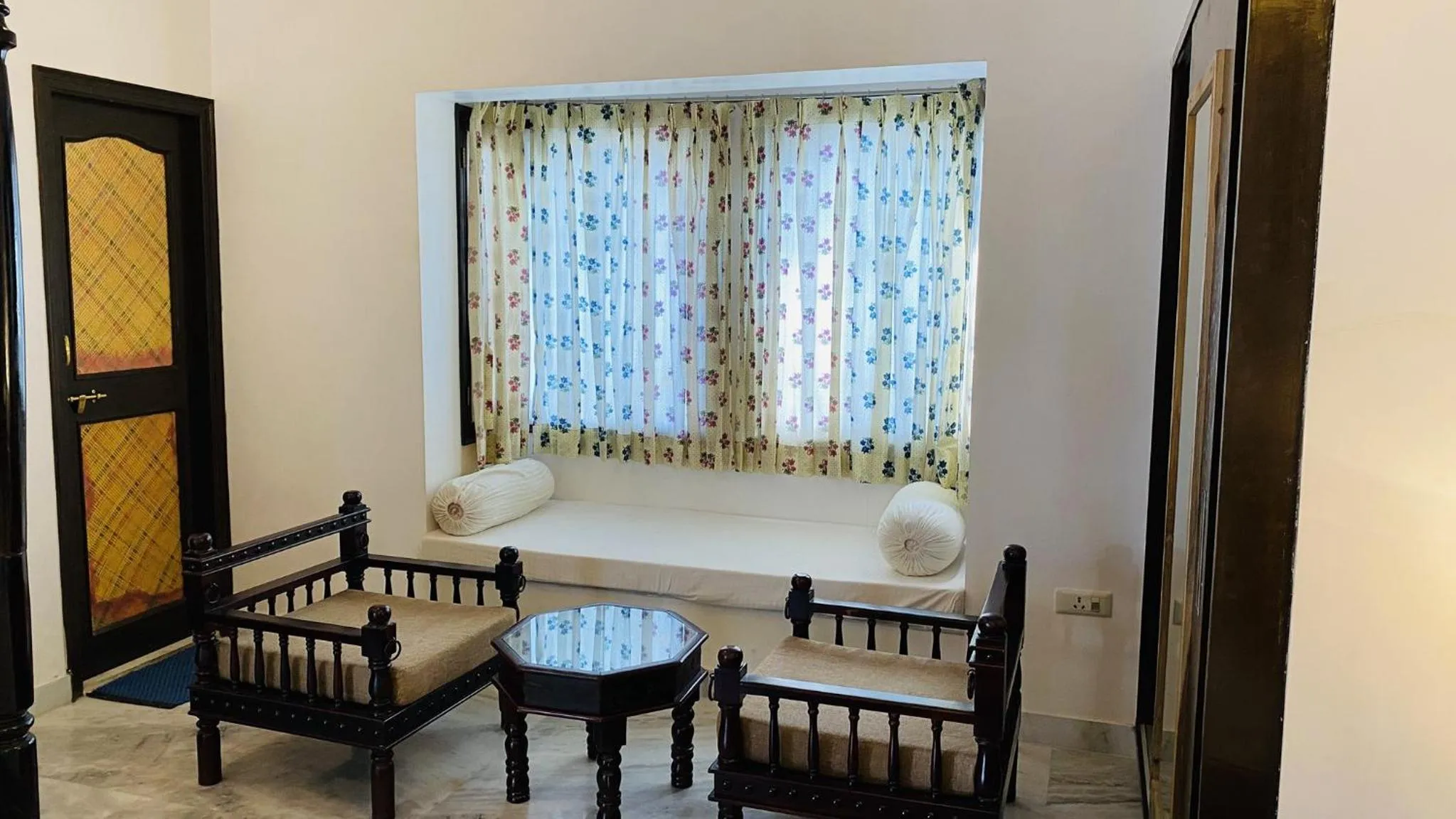 Seating area, Bed in Kotra Haveli A Boutique Hotel by Lake Pichola