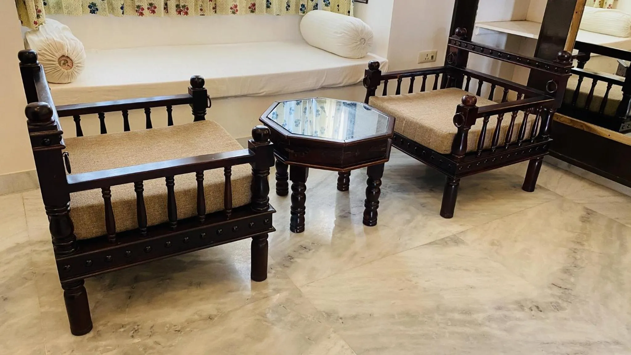 Seating area in Kotra Haveli A Boutique Hotel by Lake Pichola