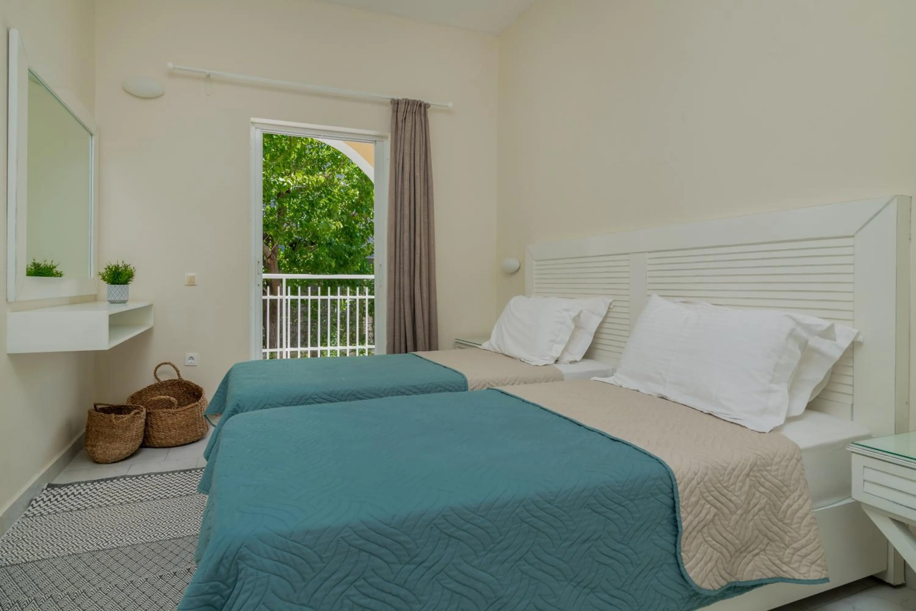 Bed in Sunset Apartments