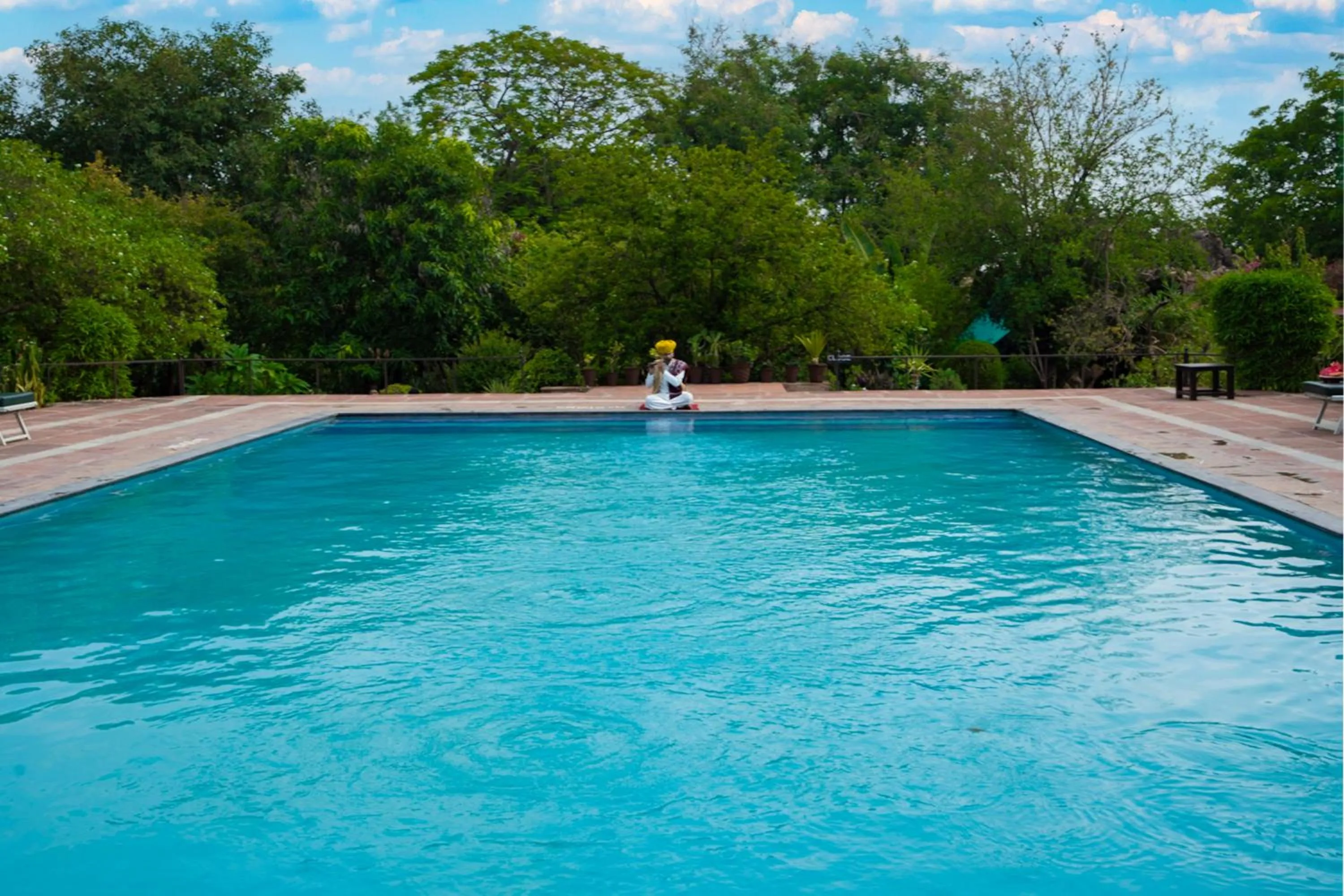 Swimming pool in The Pugmark, A Wildlife Resort