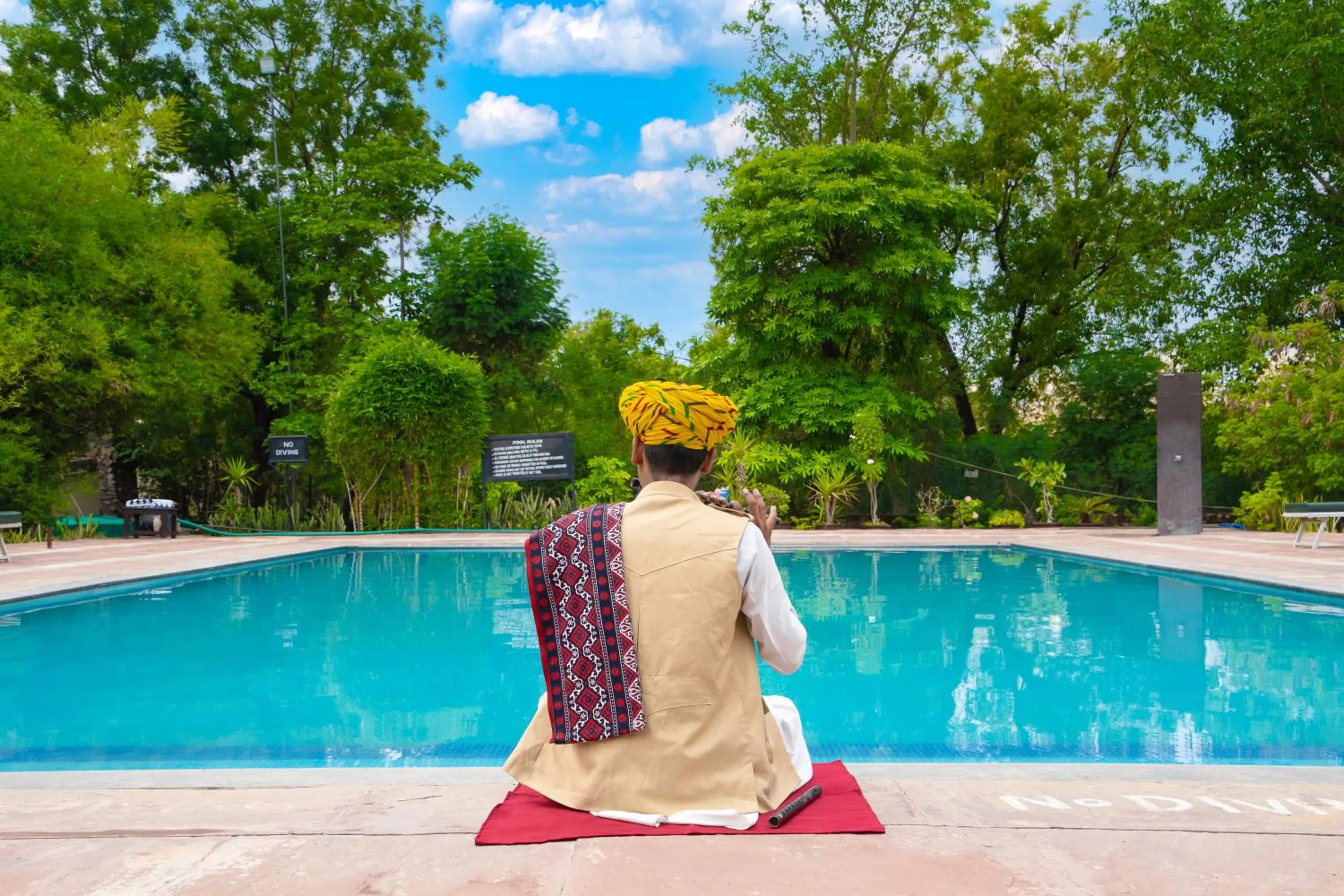 Swimming pool in The Pugmark, A Wildlife Resort