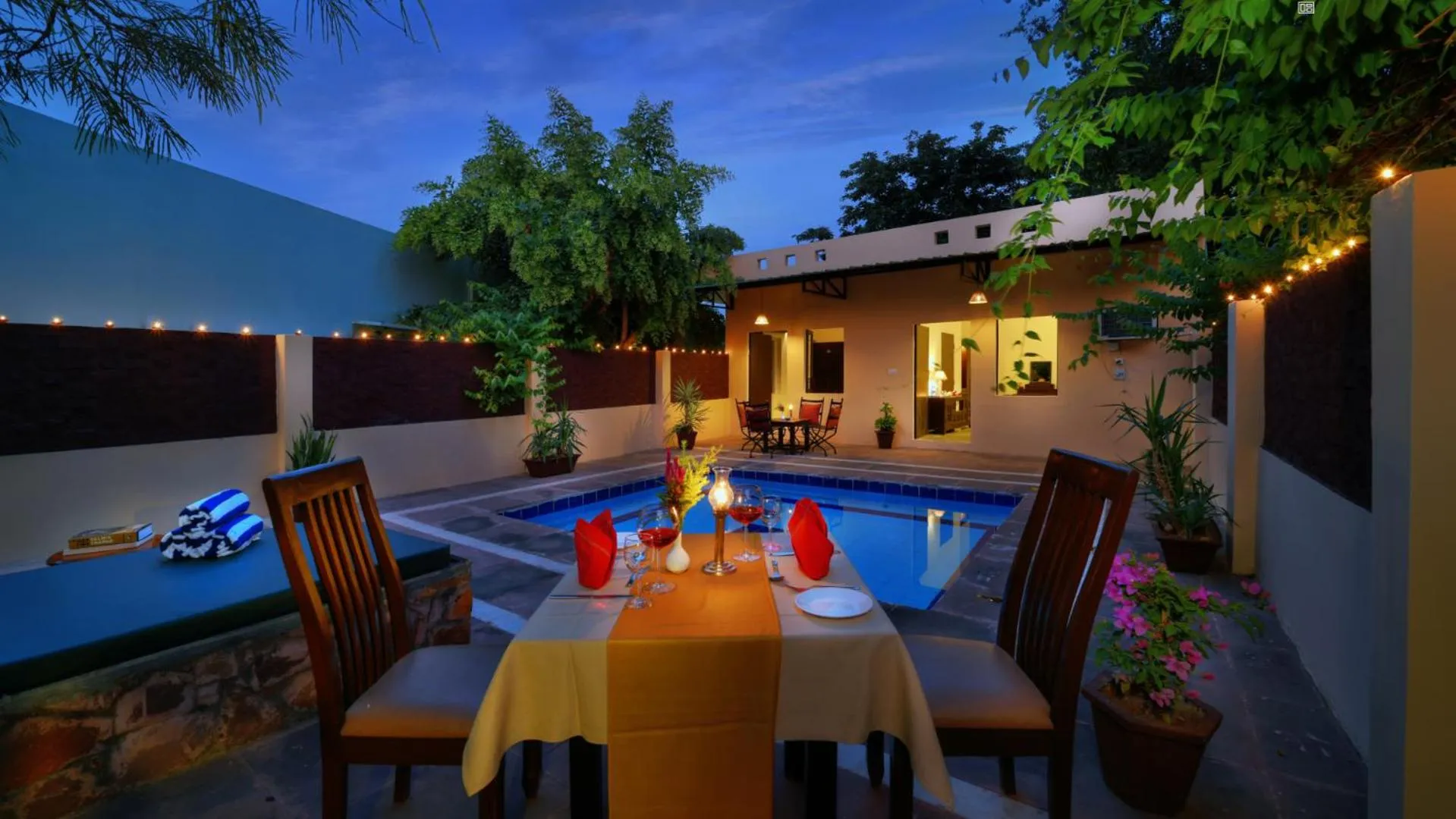 Swimming pool in The Pugmark, A Wildlife Resort