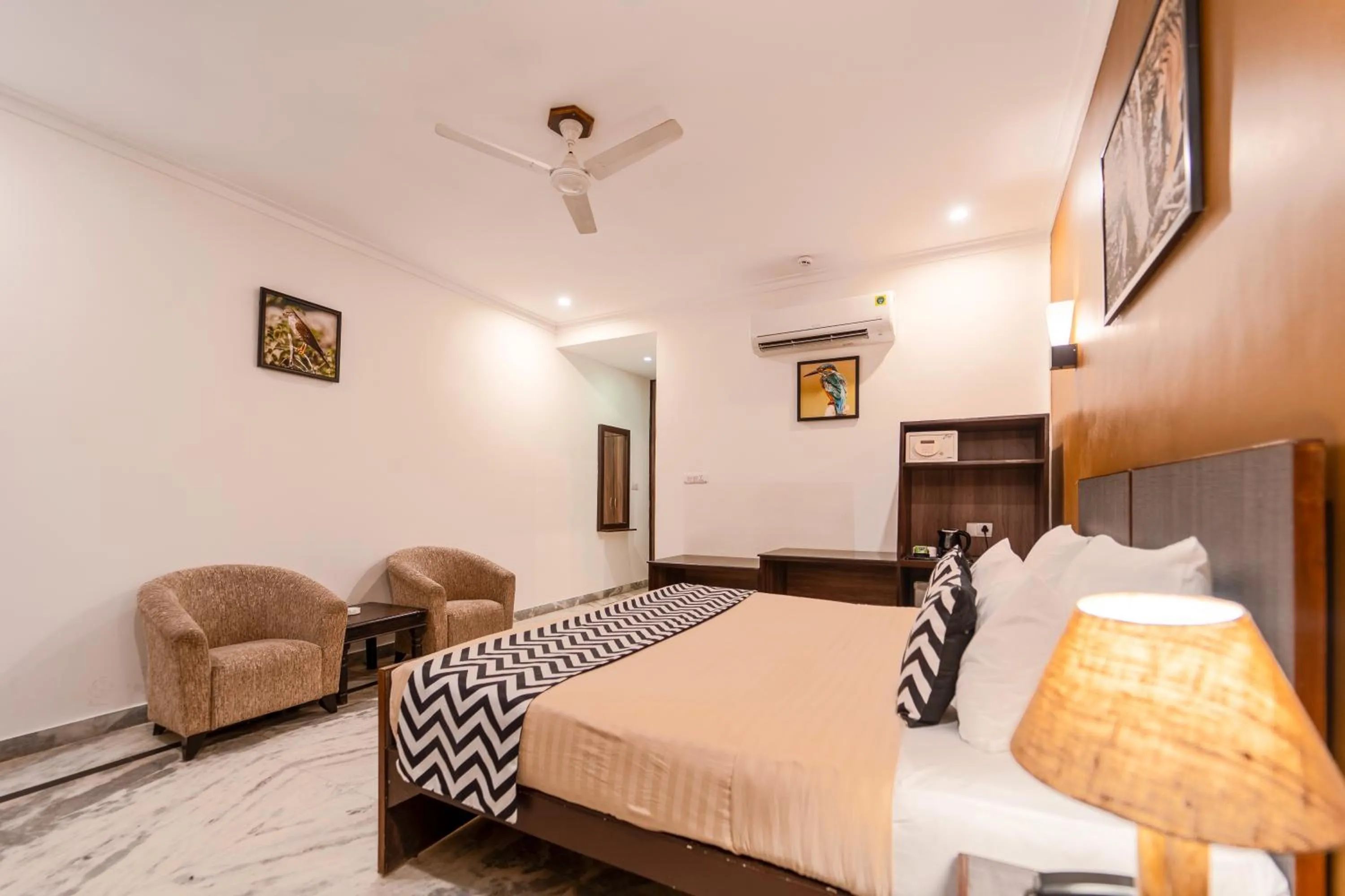 Bedroom, Bed in The Pugmark, A Wildlife Resort