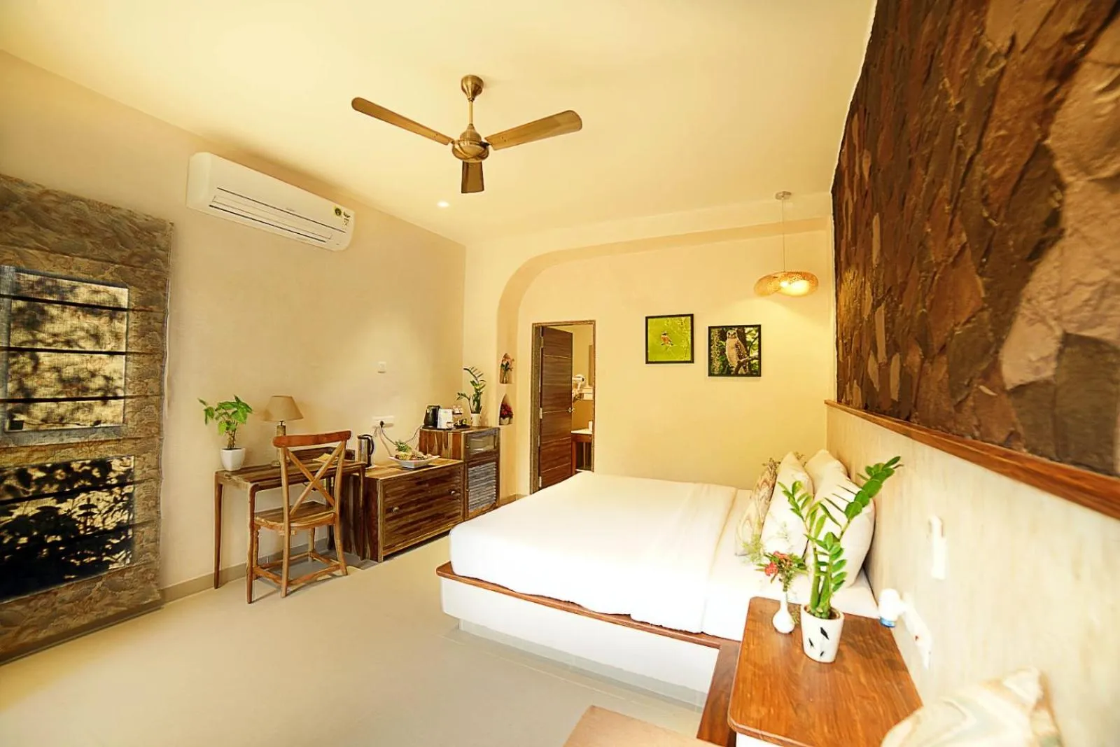 Bedroom, Bed in The Pugmark, A Wildlife Resort