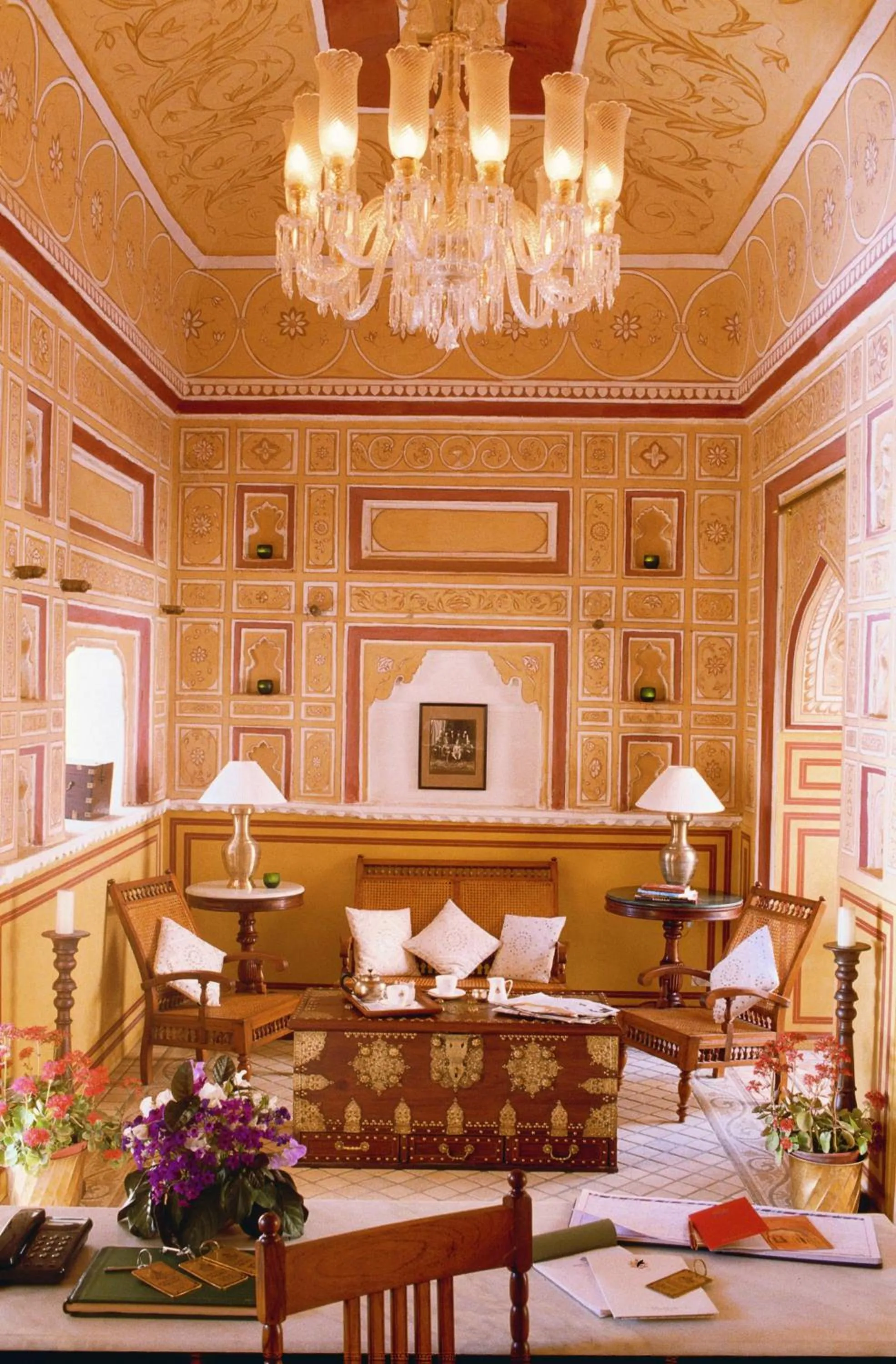 Lobby or reception in Samode Palace