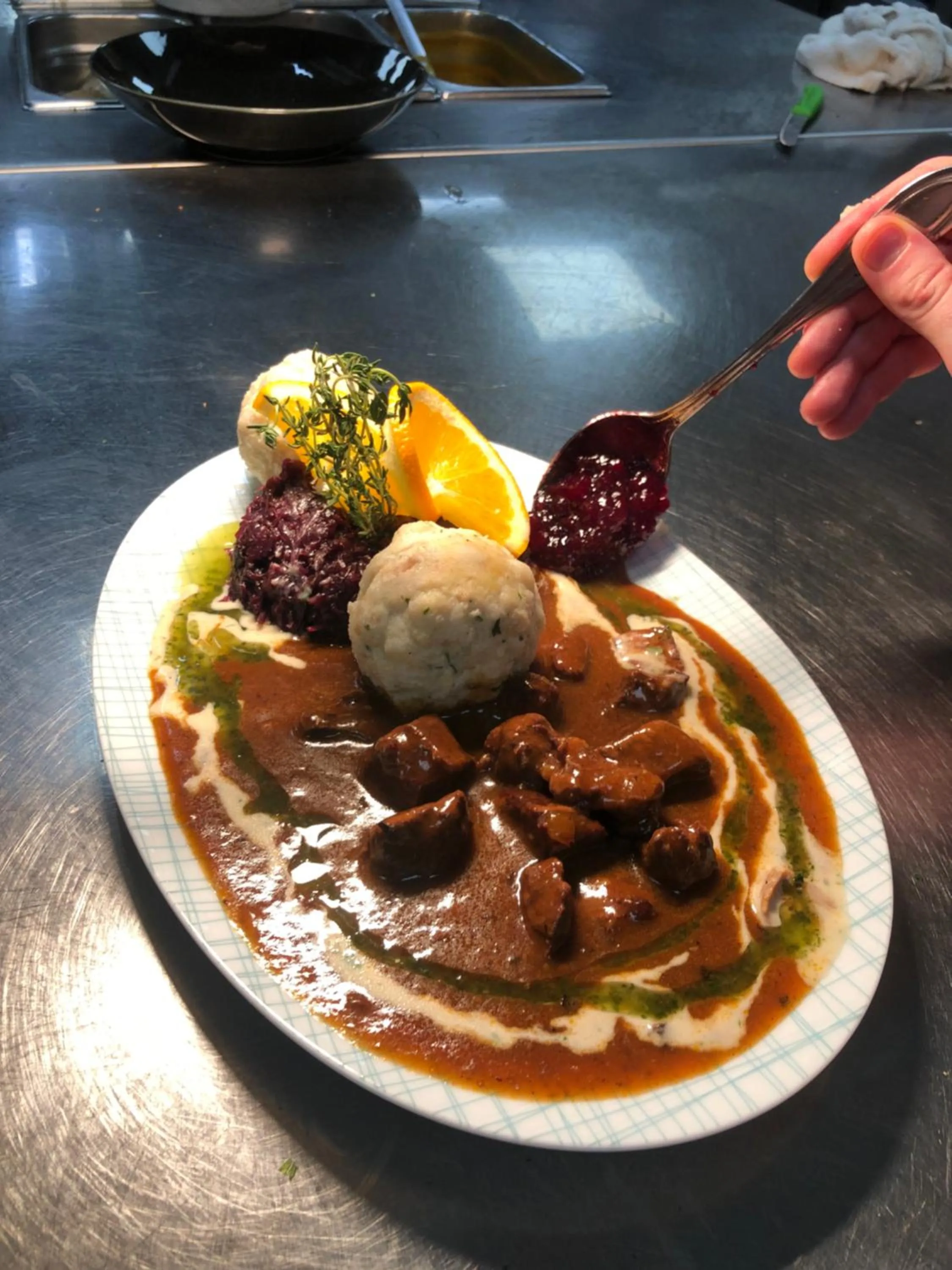 Food close-up in Hotel Post