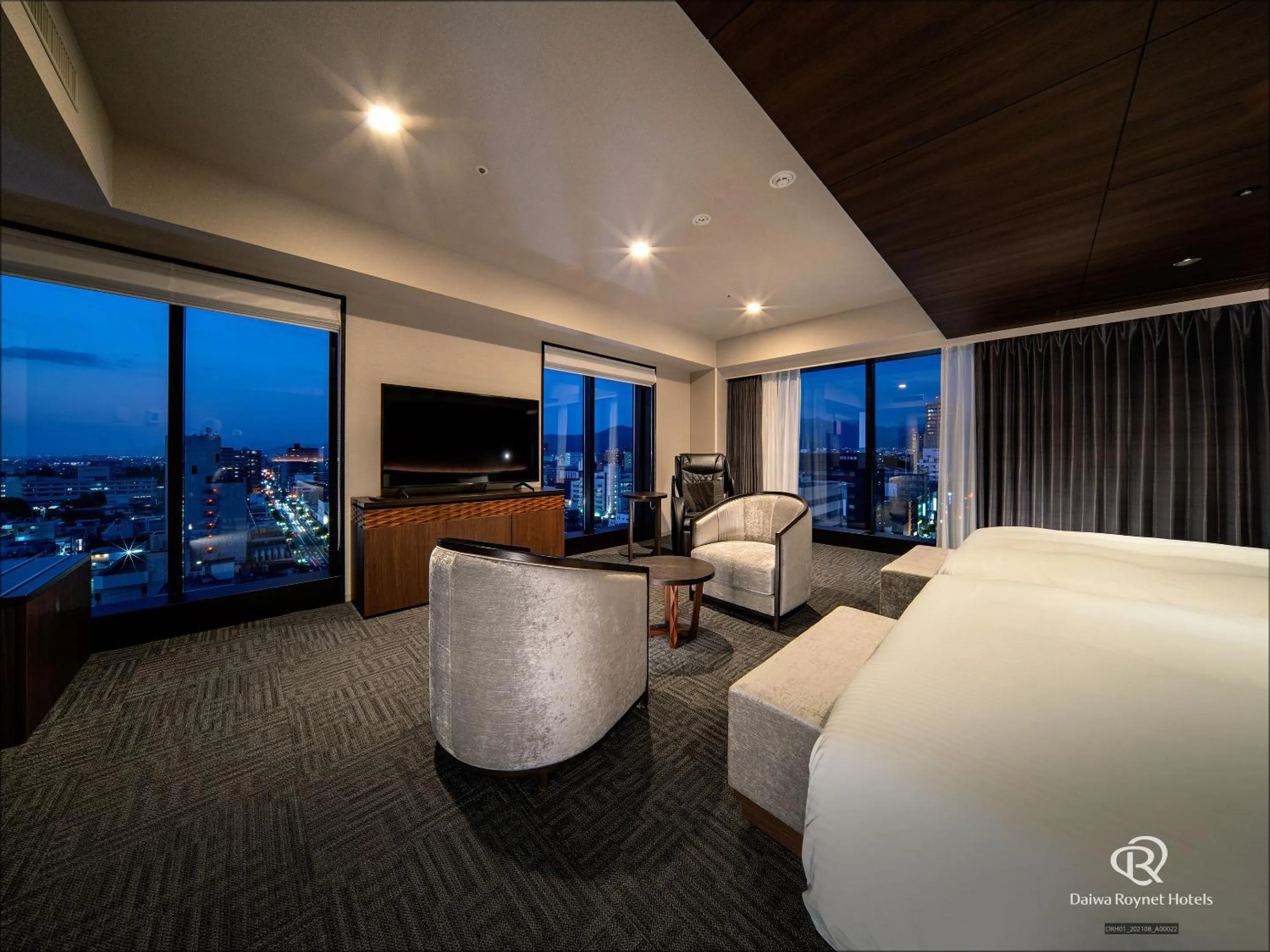 Photo of the whole room, Bed in Daiwa Roynet Hotel Yamagata Ekimae