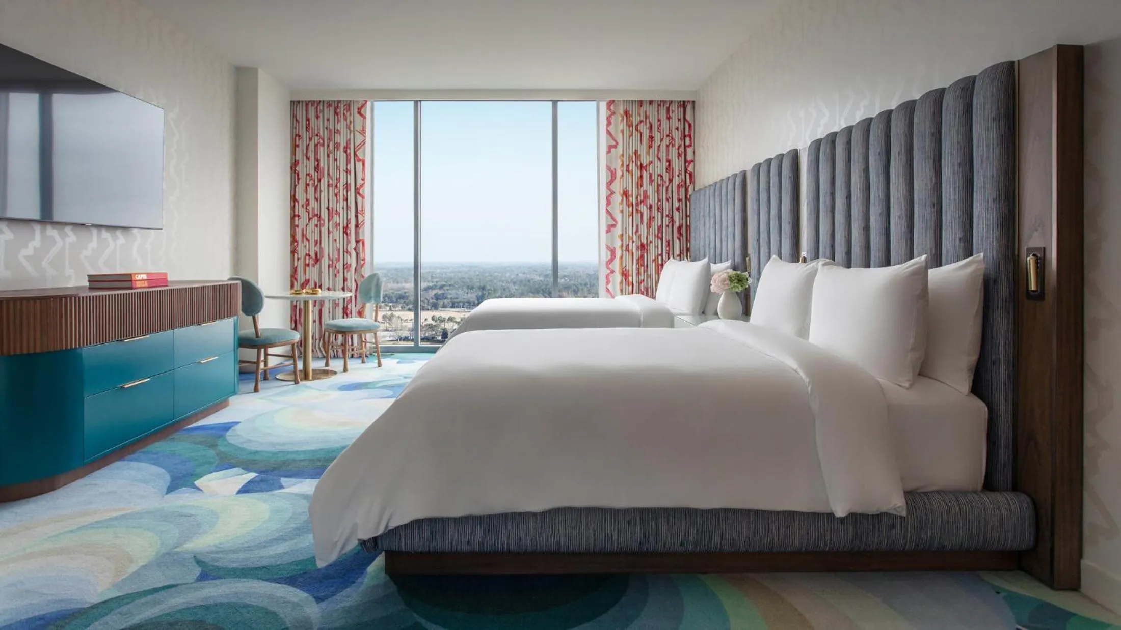 Bed in Lake Nona Wave Hotel