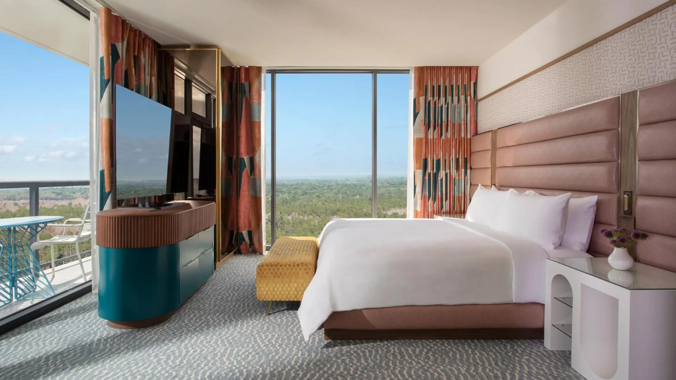 Bed in Lake Nona Wave Hotel