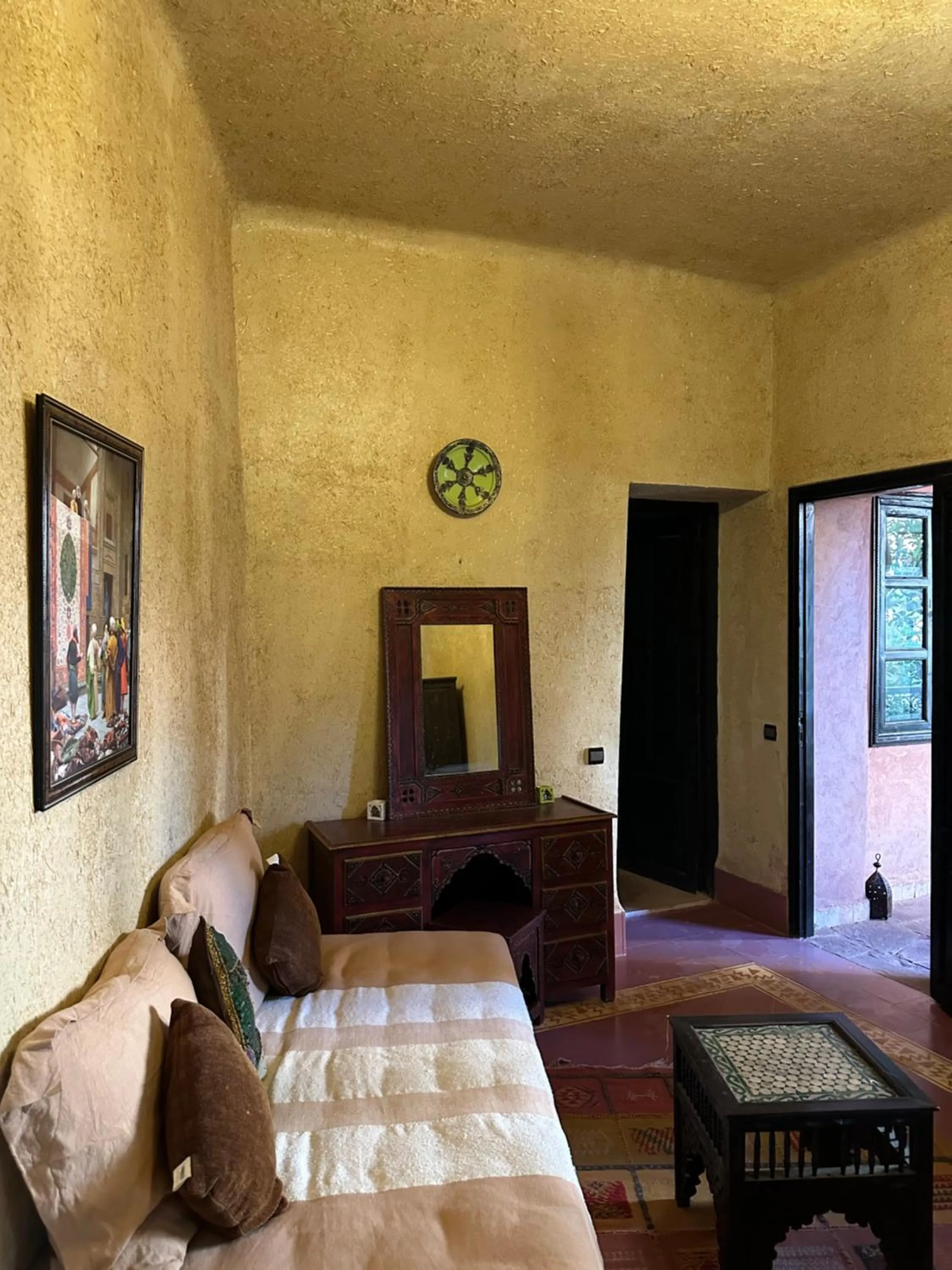 Bed in Riad Kasbah Omar