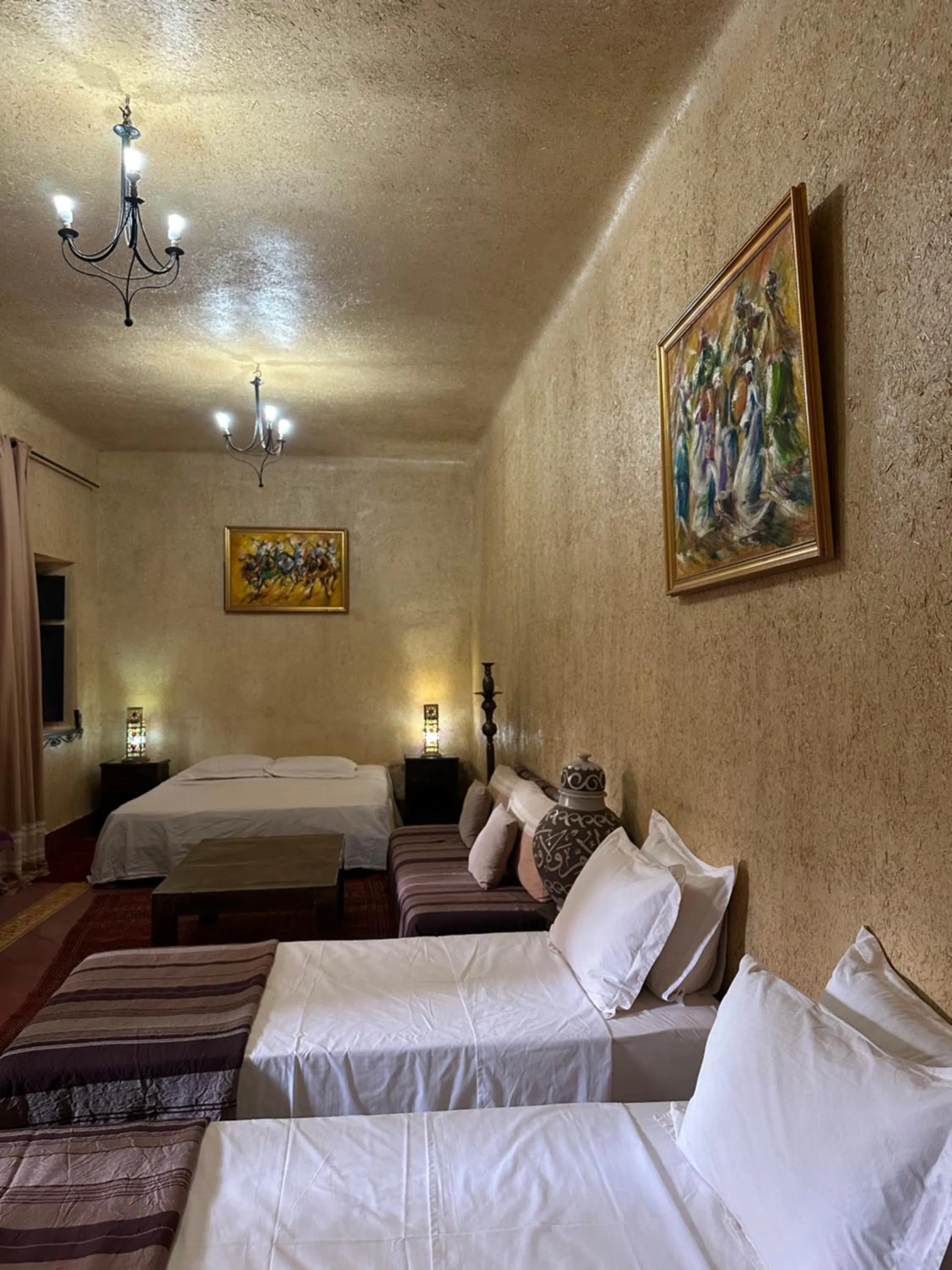 Bed in Riad Kasbah Omar