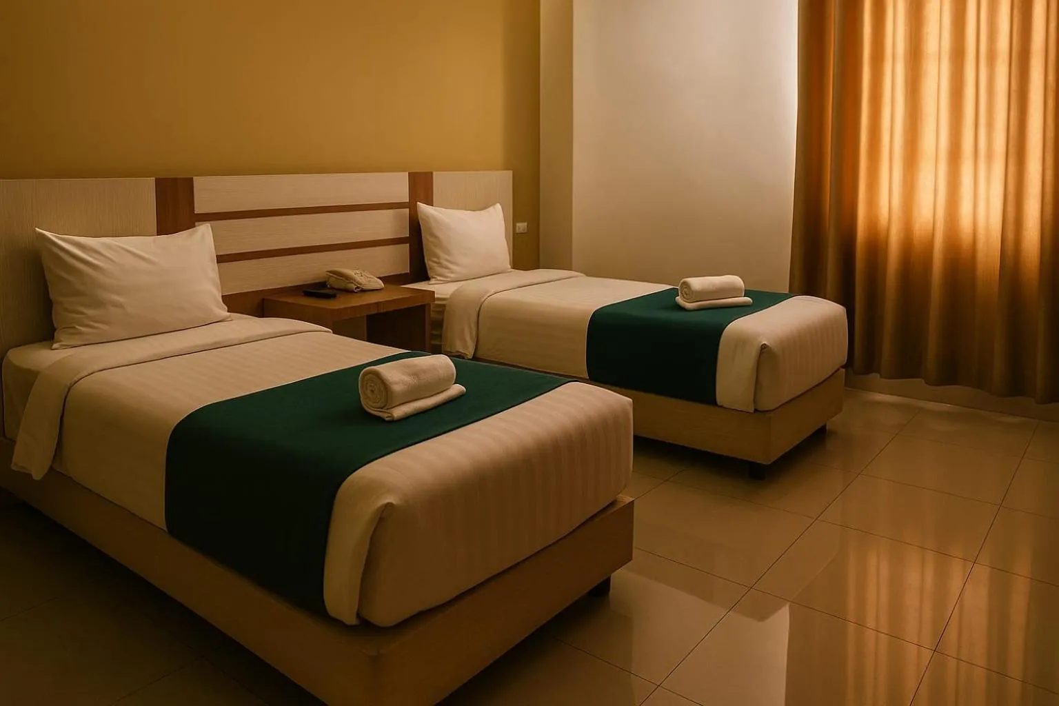 Bed in Hotel Amel Aceh