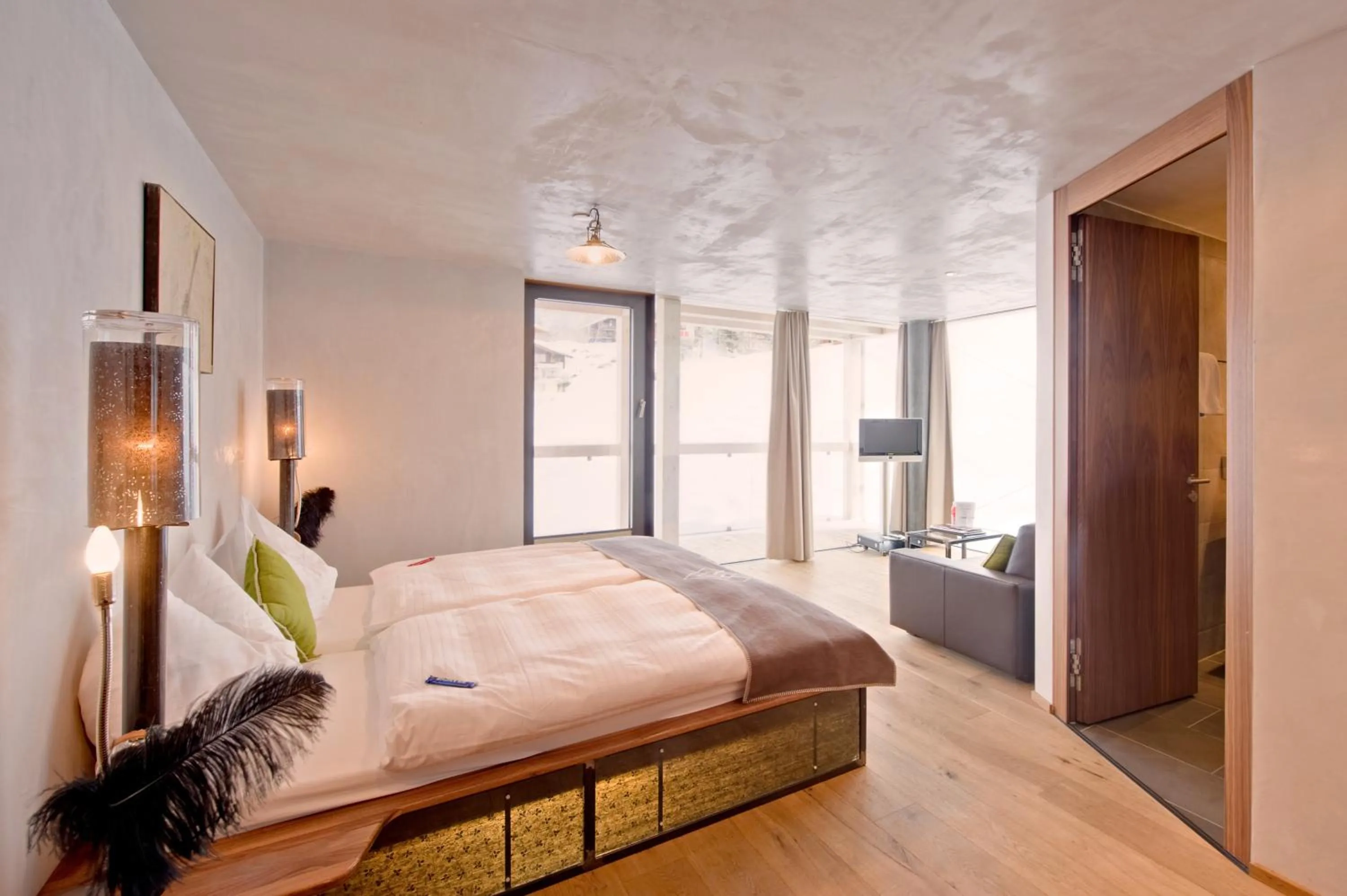 Bed in Matterhorn FOCUS Design Hotel