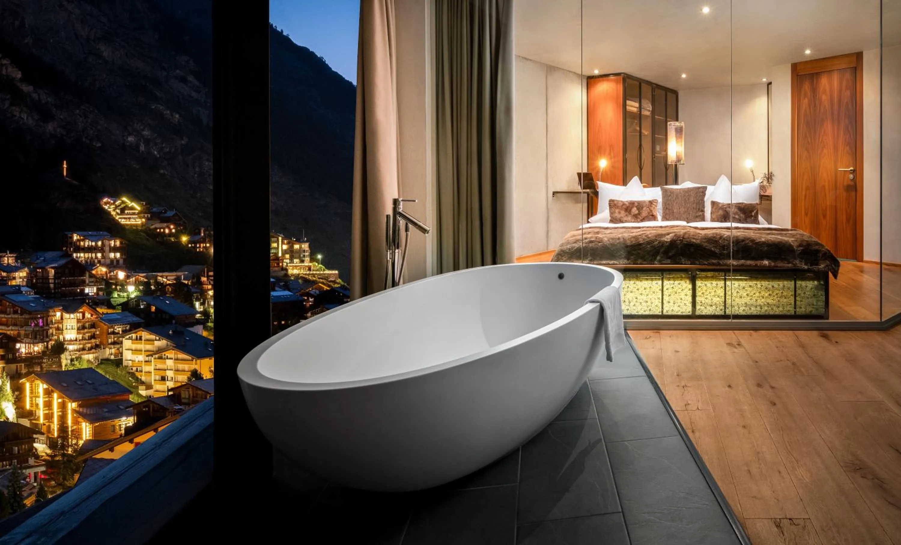 Bed in Matterhorn FOCUS Design Hotel