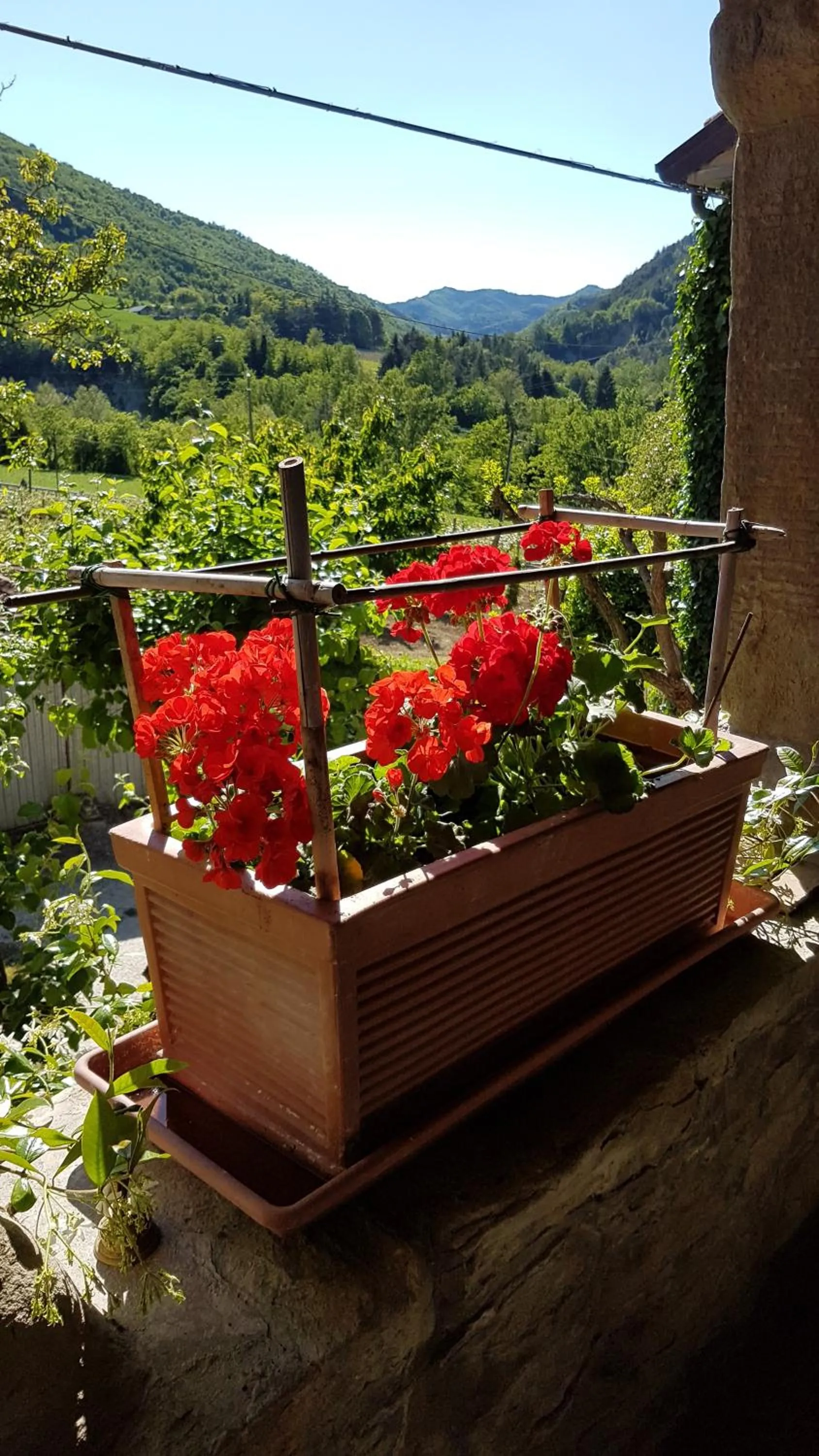 Balcony/Terrace in #FortCozzo - JacuzziSuite & Sauna - Casola Valsenio